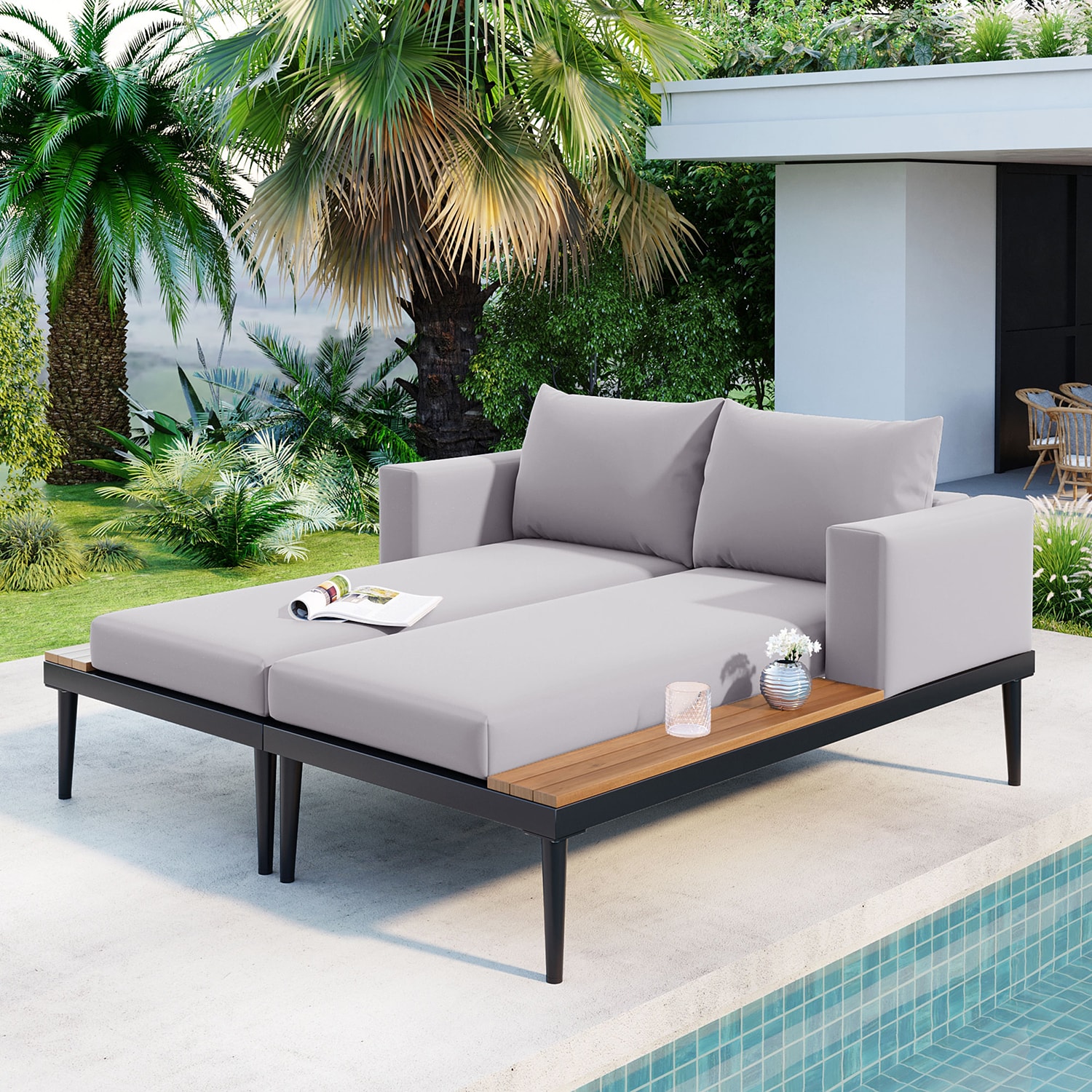 SINOFURN SYA010498GY Patio-Sofas-Daybeds - View #12