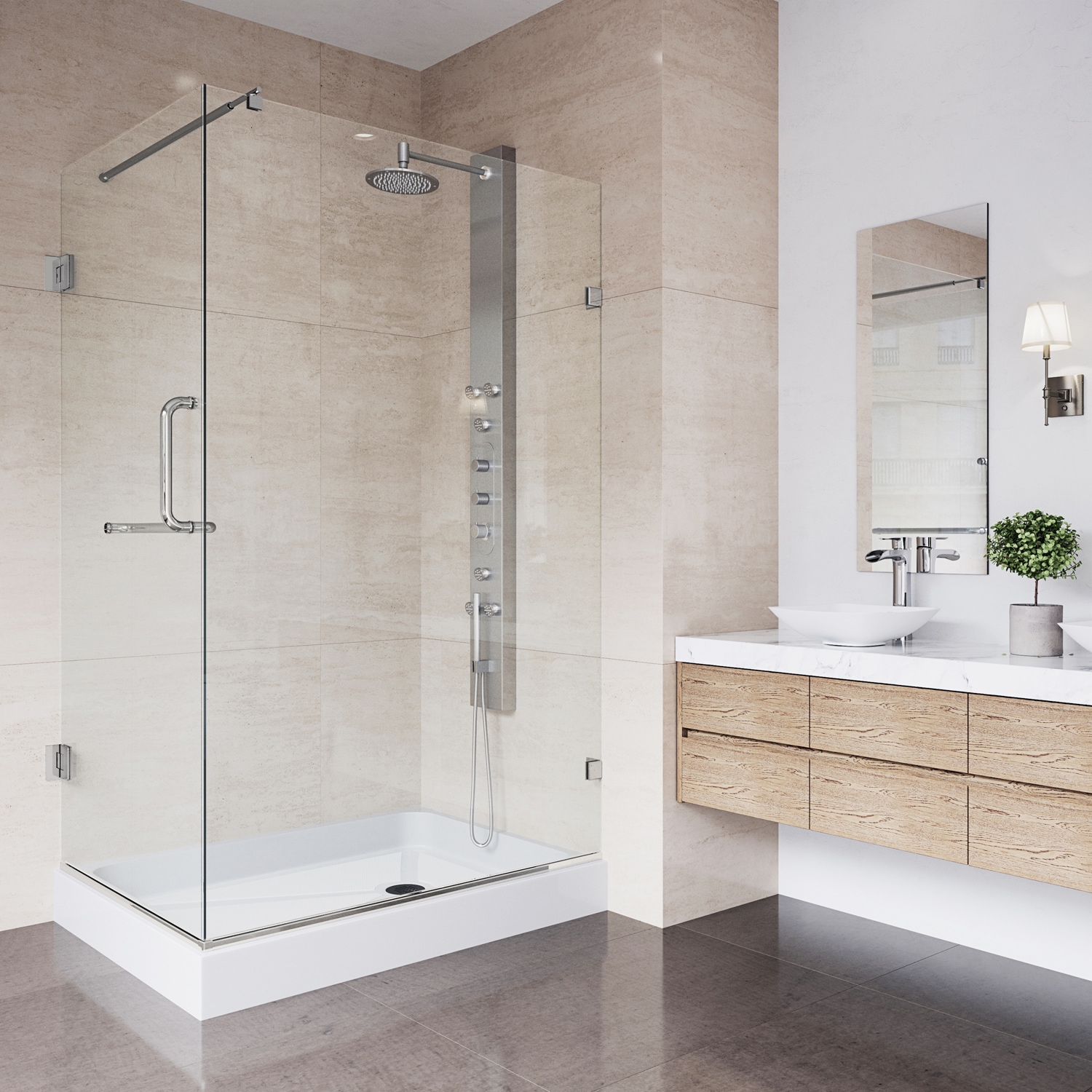 VIGO VG6012BNCL36WR Alcove-Shower-Kit - View #3