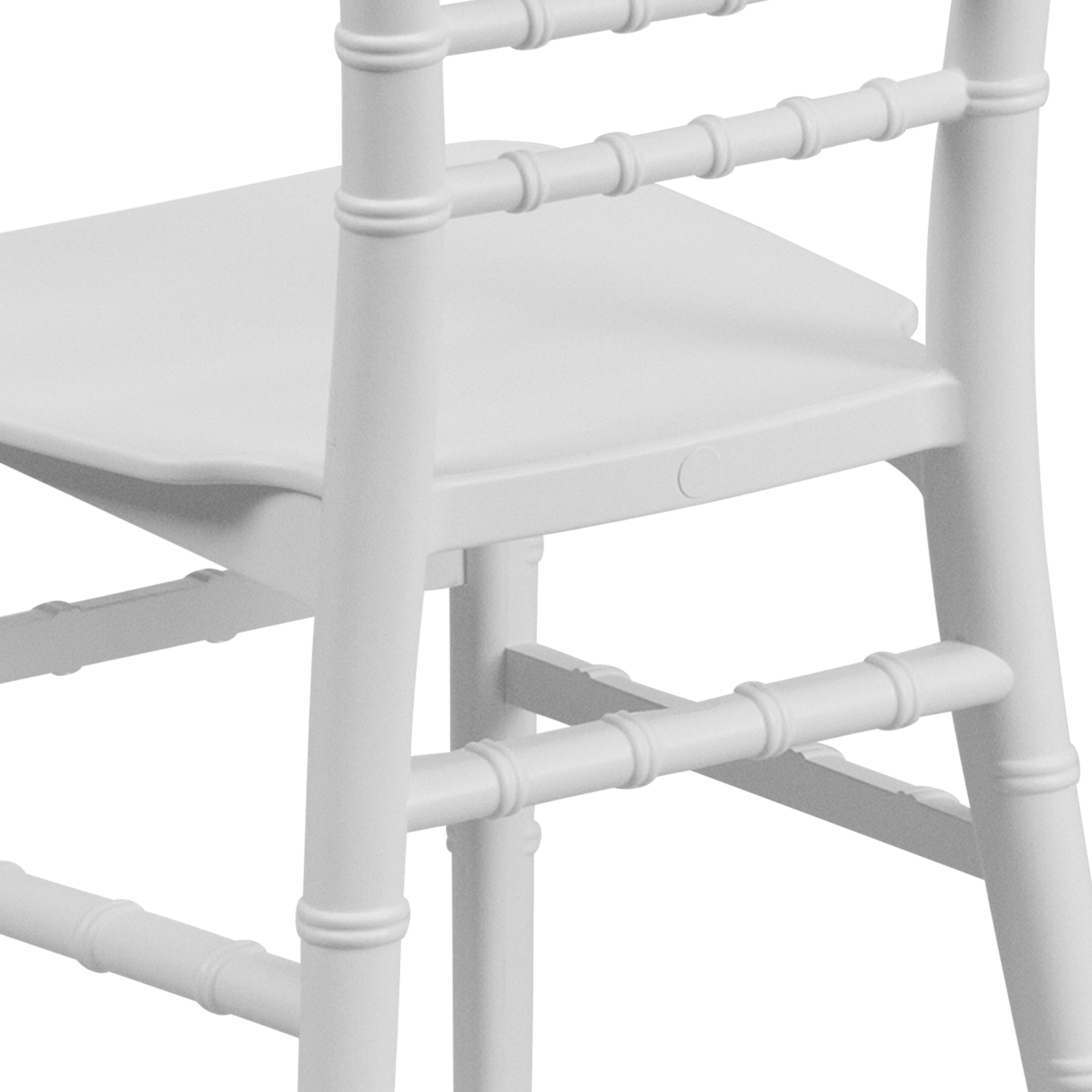 Flash Furniture 24.75 in White Stackable Kids Accent Chair in the