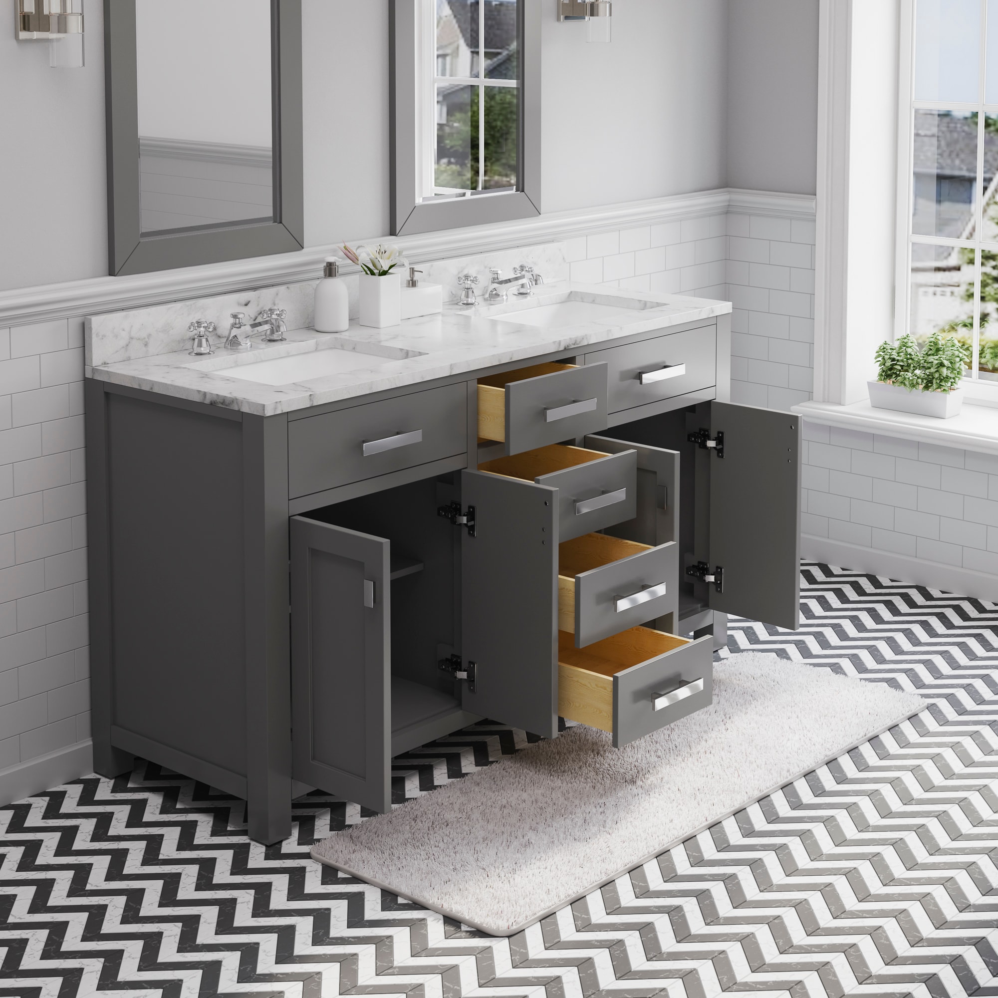 Water Creation MADISON60GC Bath-Vanity-Combo - View #4