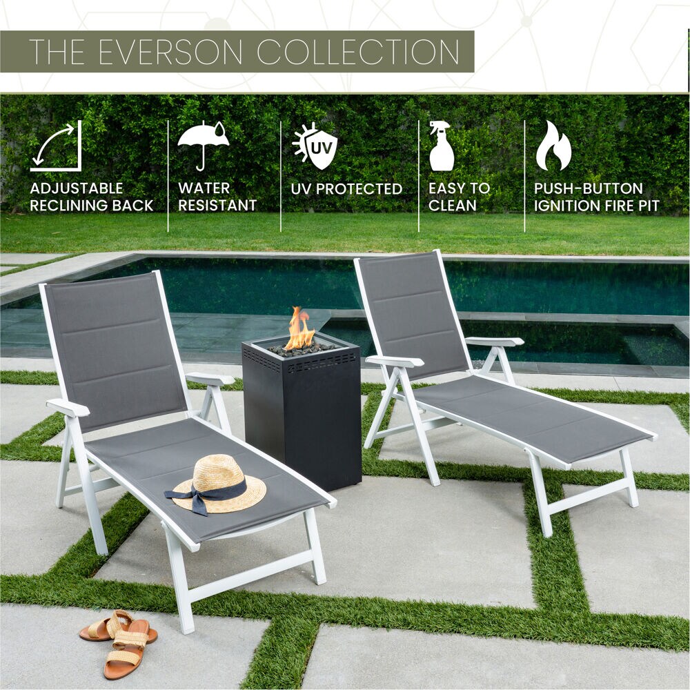 Mod Furniture EVERCHS3PCGFP-WG Patio-Conversation-Sets - View #2