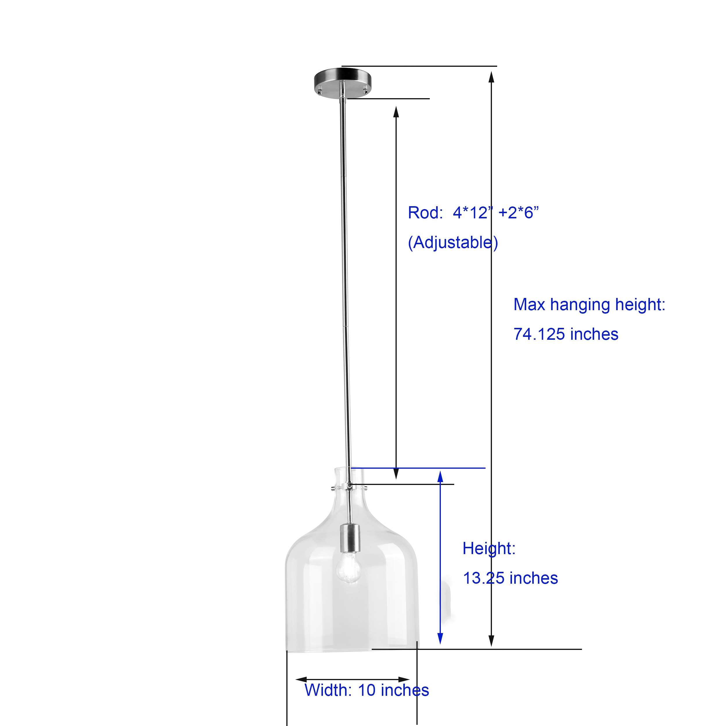 allen + roth LKU8901AX-01 BN Pendant-Lights - View #5