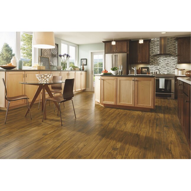 Armstrong Flooring 12mm Specialty Handsed Golden Acacia Wood Plank Laminate At Lowes Com