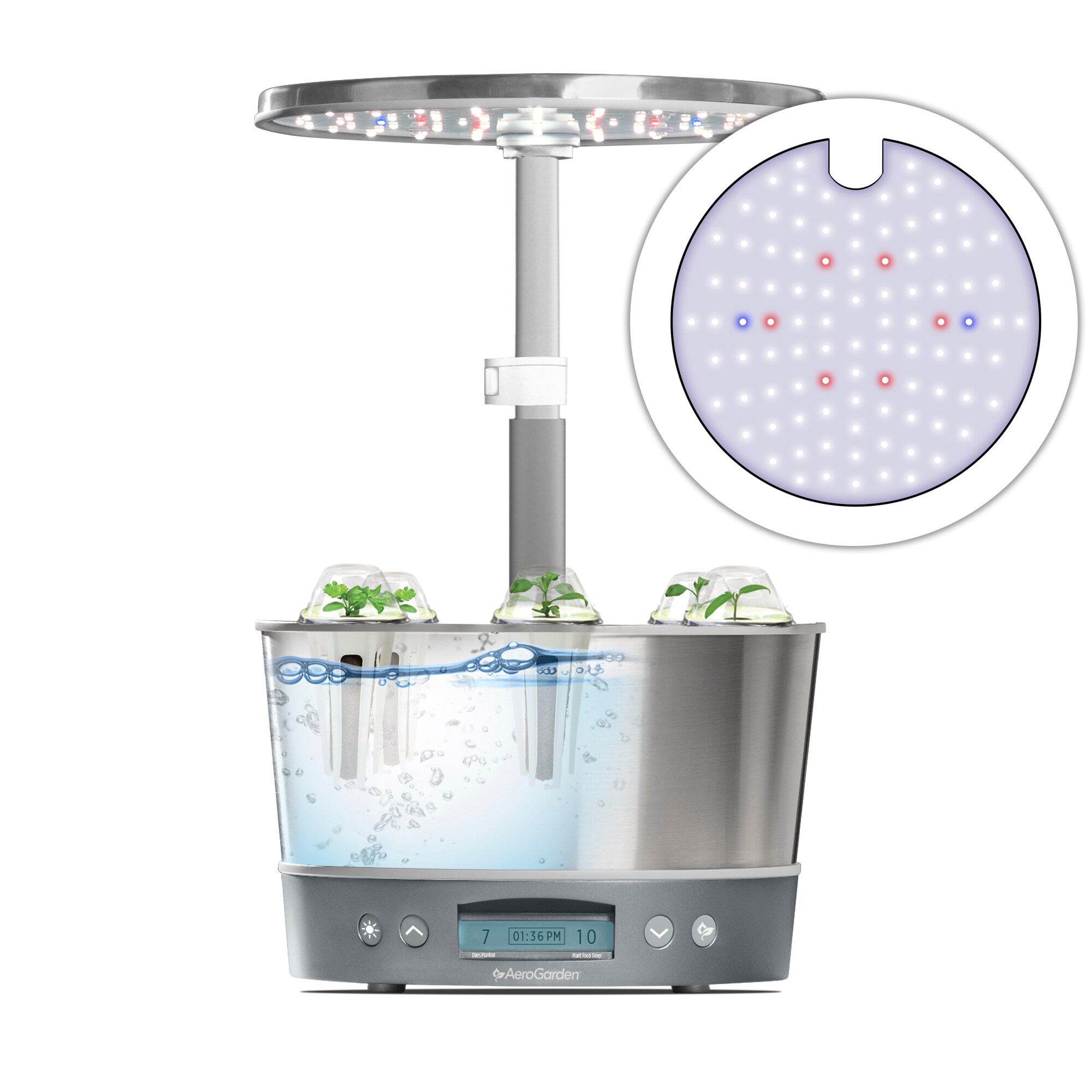 AeroGarden Harvest Elite 360 with Gourmet Herb Seed Pod Kit