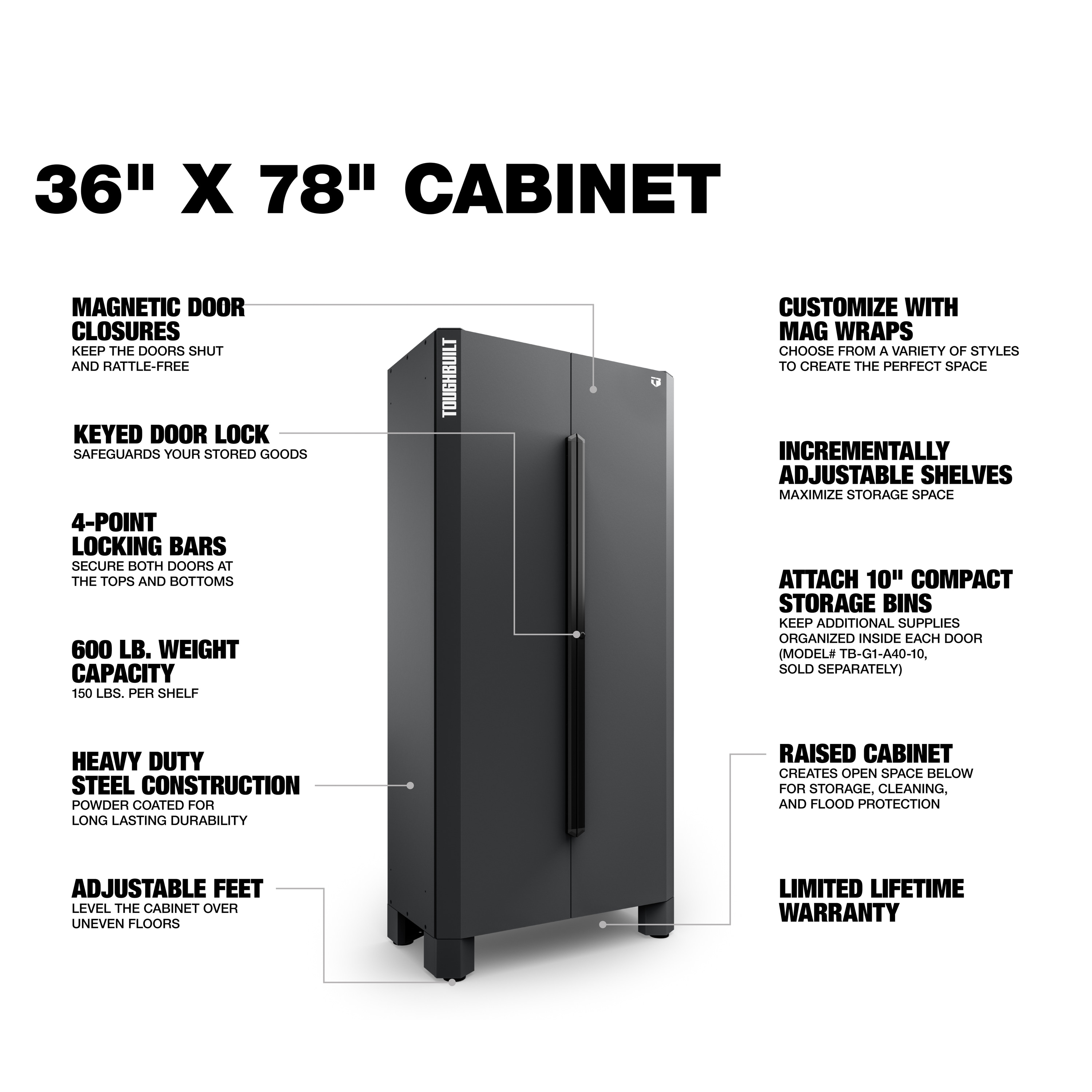 TOUGHBUILT TB-G1-F36 Garage-Cabinets - View #5