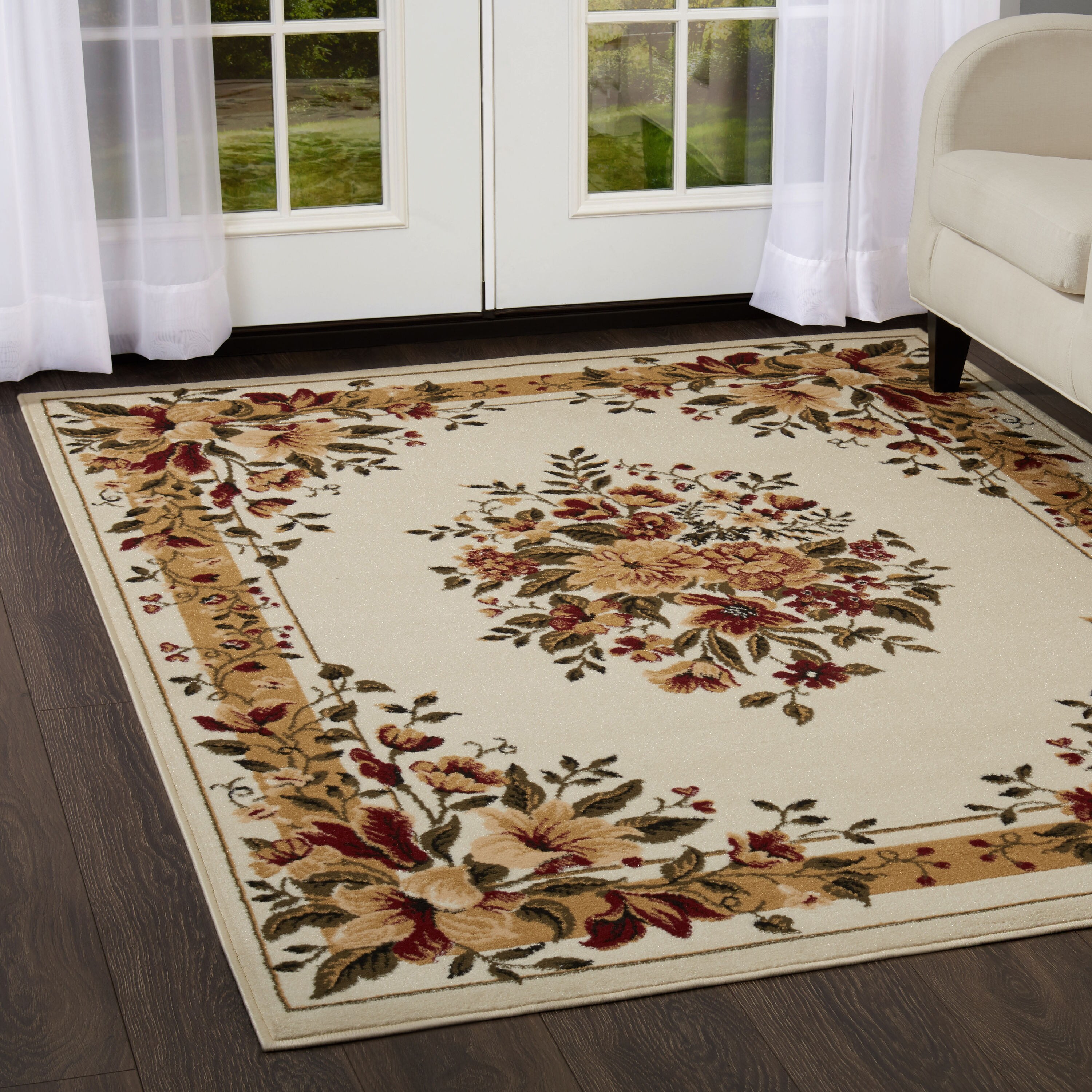 Home Dynamix Optimum Athens 8 x 10 Black Indoor Border Area Rug in