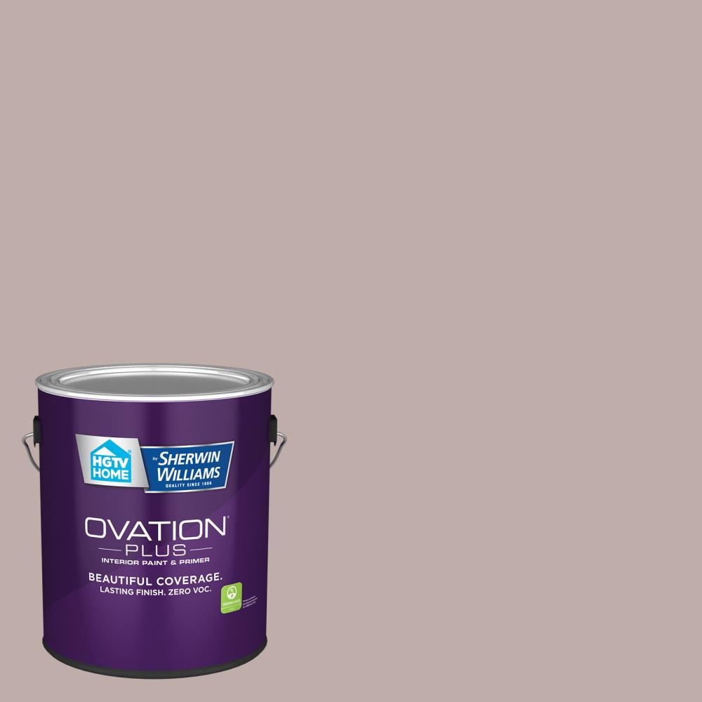 HGTV HOME by Sherwin-Williams 1004-10A-2557219 Ovation Plus Satin Berry Frost 1004-10A Latex Interior Paint Paint + Primer ( 1-gallon )