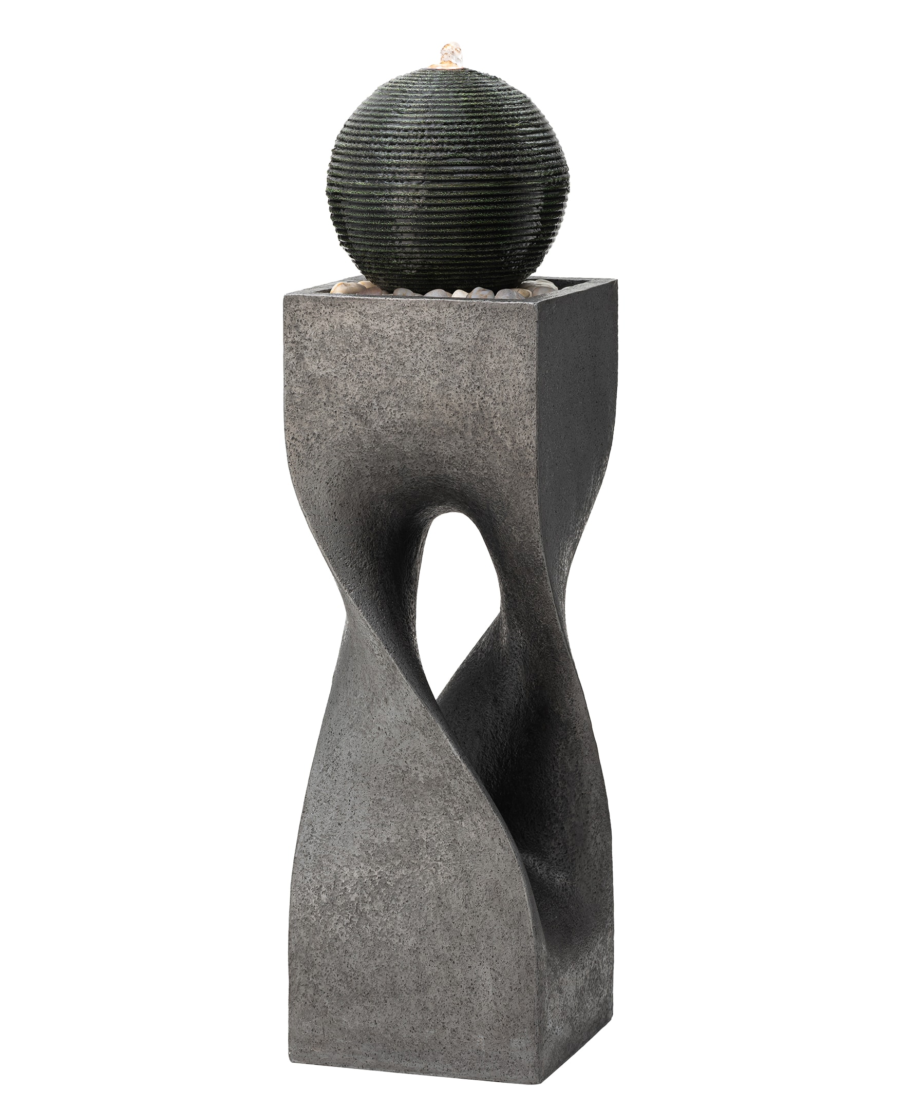 Glitzhome 2007300074 40.5-in H Resin Electric Powered Outdoor Fountain Statue Pump Included