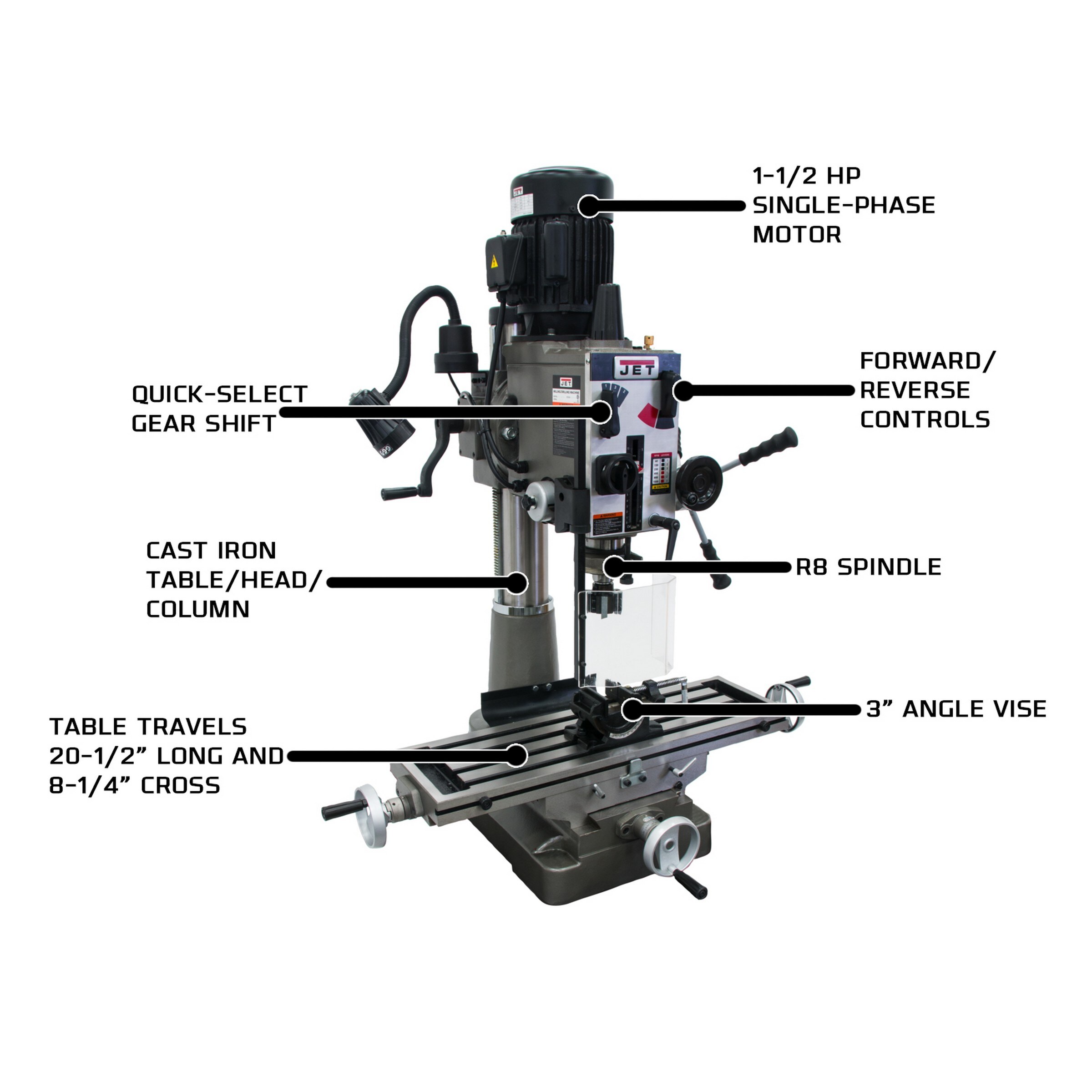 JET 15Amp 12Speed Floor Drill Press in the Drill Presses & Punches department at