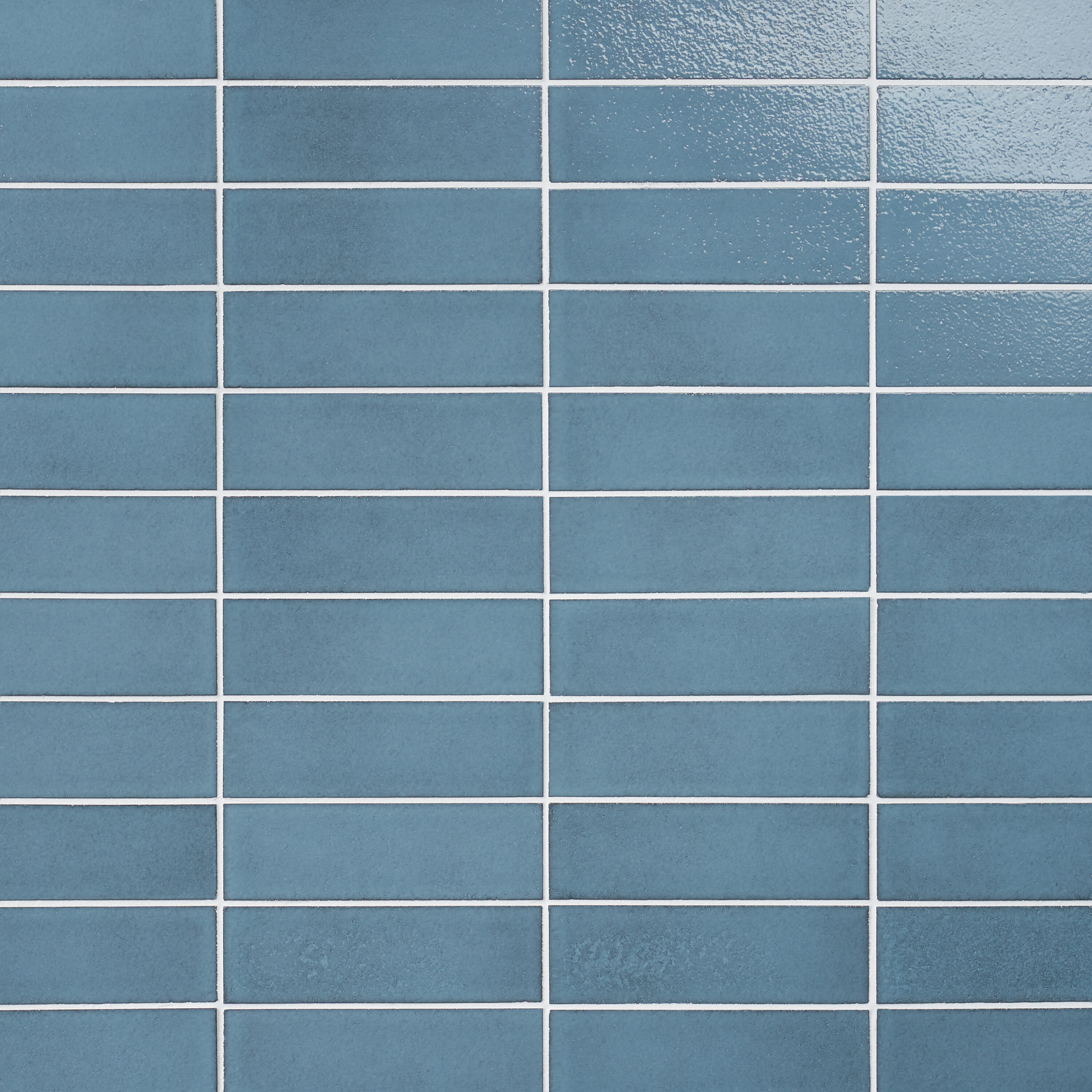 Artmore Tile EXT3RD109009 ColorBrick Turquoise 2-in x 8-in Glossy Natural stone Encaustic Standard Floor and Wall Tile ( 3.88-sq ft Carton