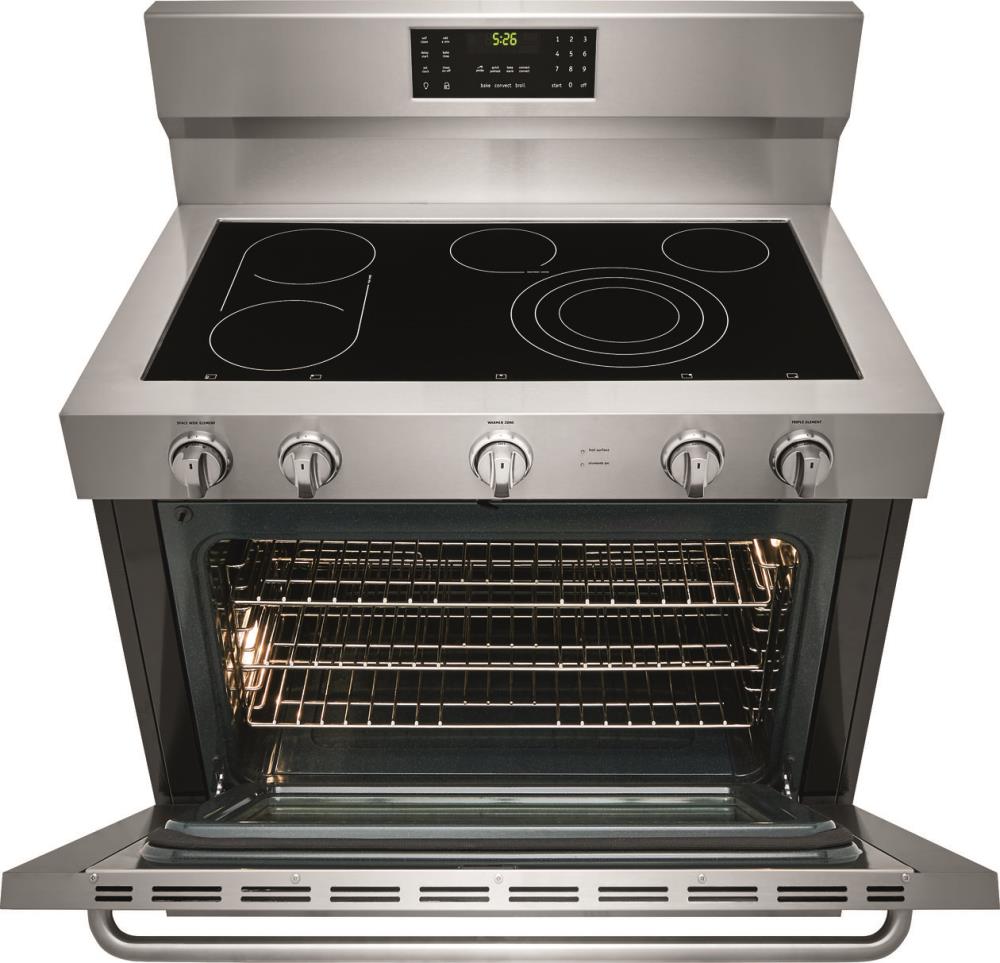 Frigidaire FEF455BB 40 Freestanding Electric Range with 4 High Watt Coil  Elements & Dual Radiant Baking System