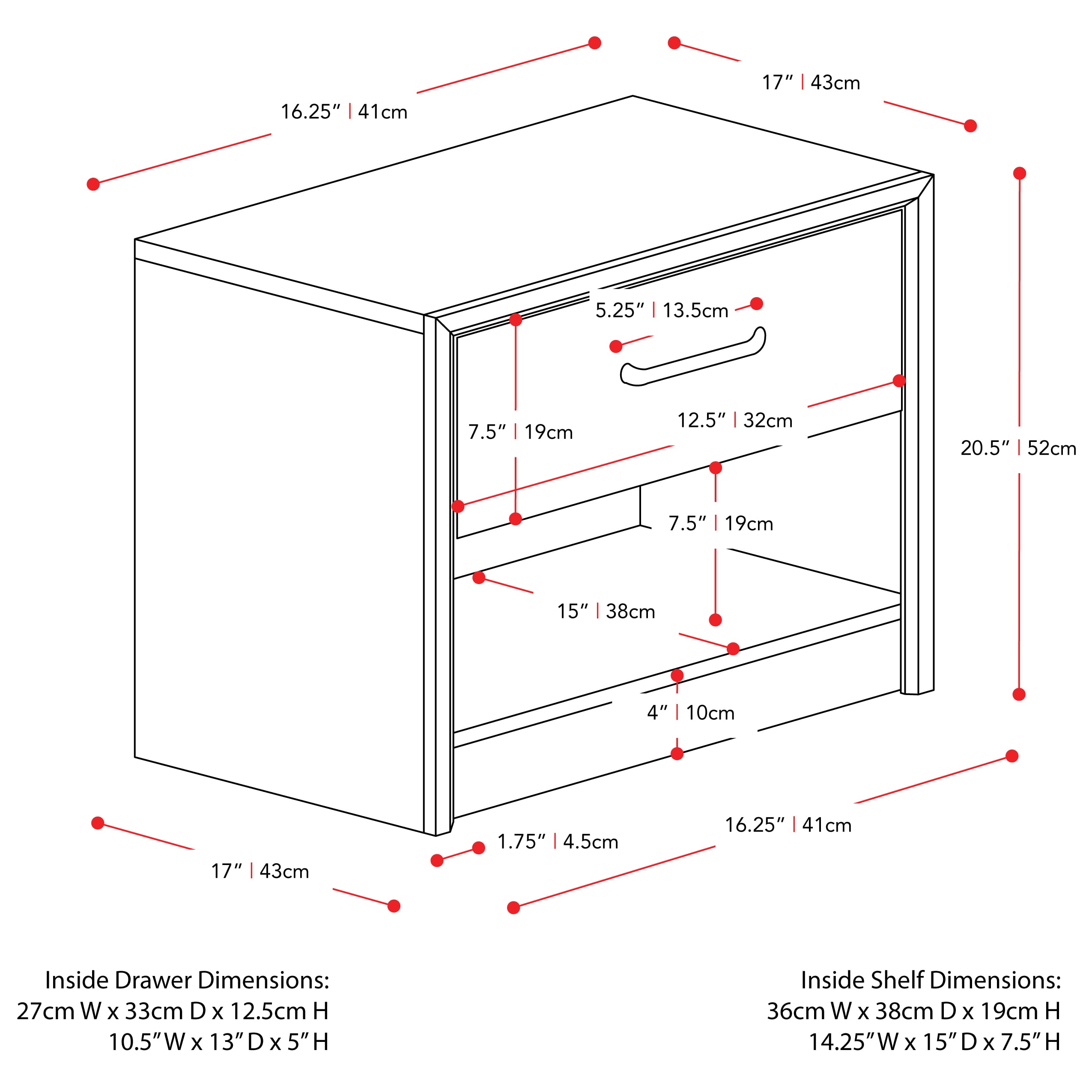CorLiving NPT-302-N nightstands - View #6