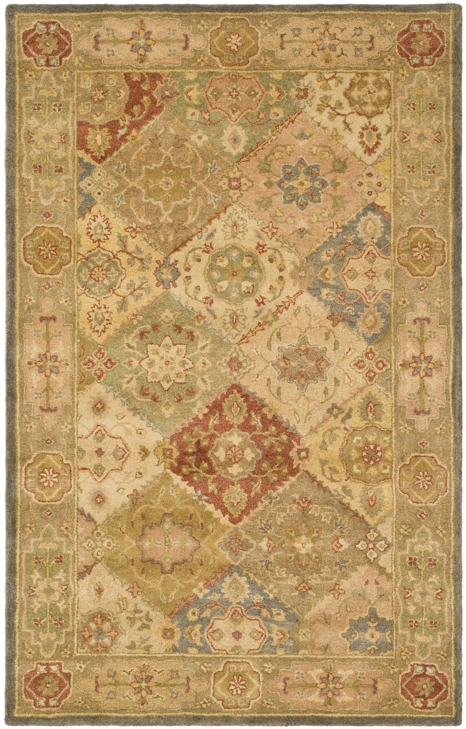 Handmade Ivory Wool-Cotton Blend Tufted Rug 72"x22"