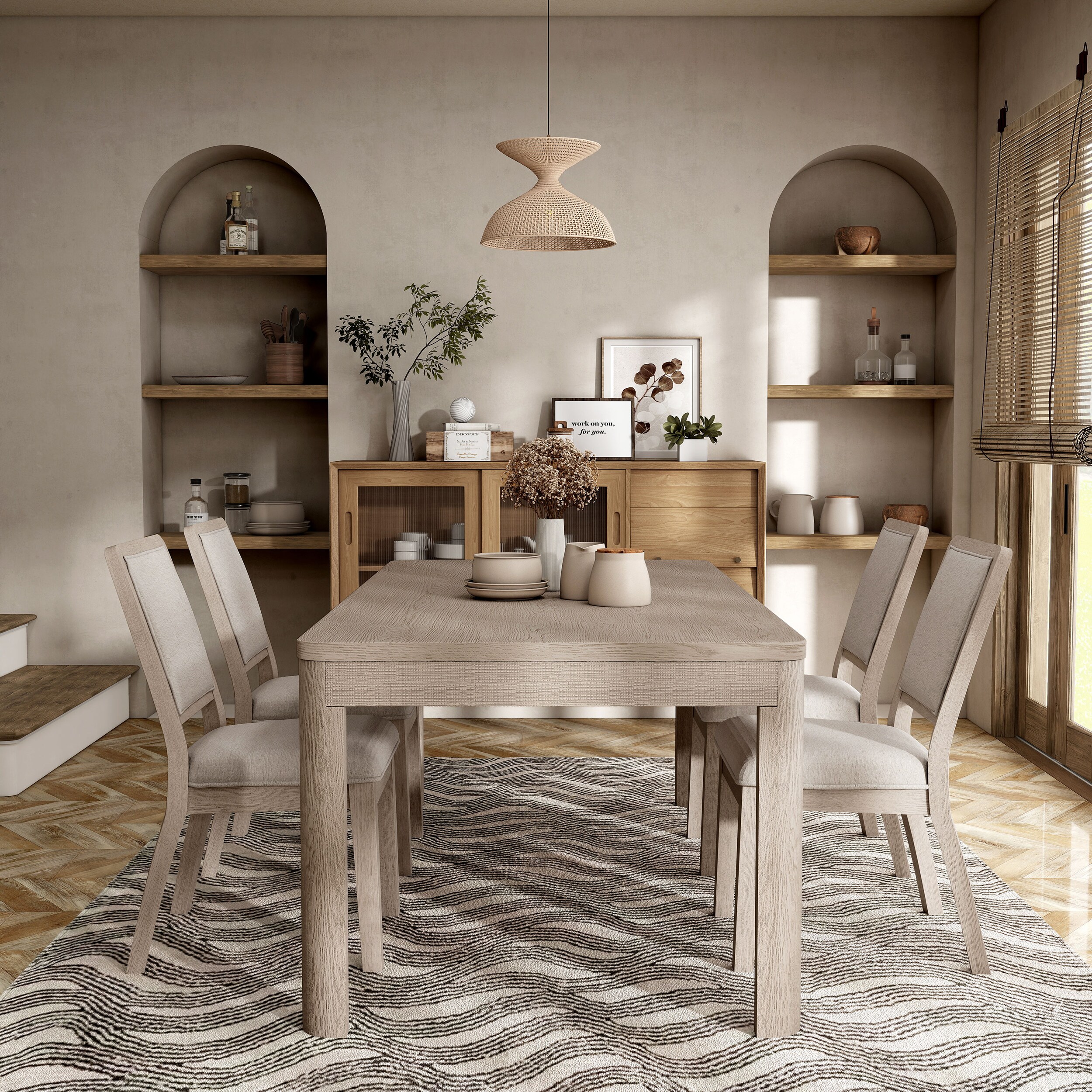 Furniture of America IDF-39016AKT5PC Dining-Sets - View #5