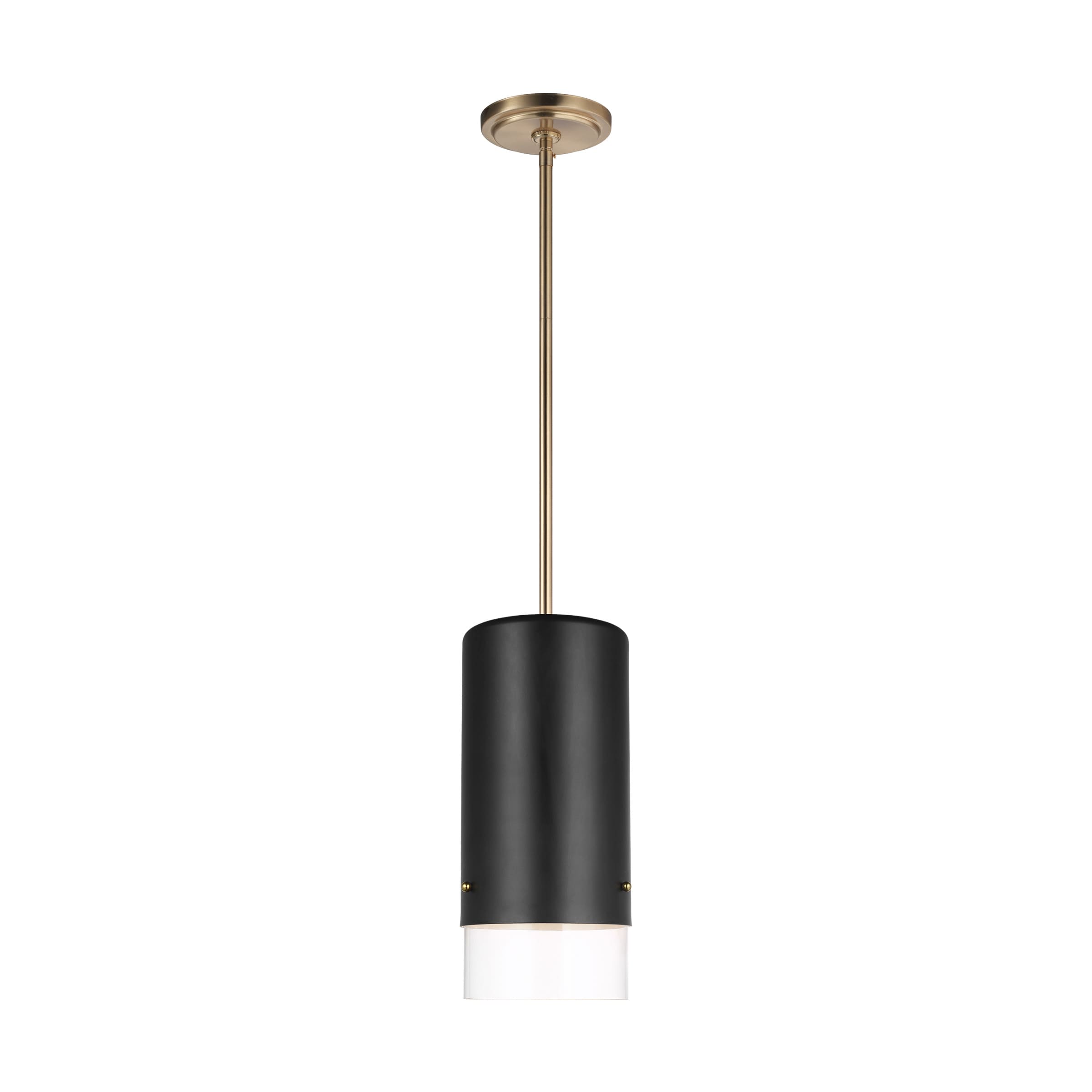 Generation Lighting 6002301-112 Corey Midnight Black Modern/contemporary Clear glass Geometric Mini Hanging Pendant light