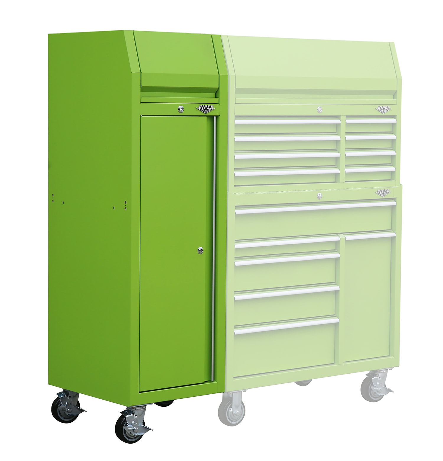 Viper Tool Storage 19.63-in W x 67-in H 1-Cabinets Steel Lime Green ...