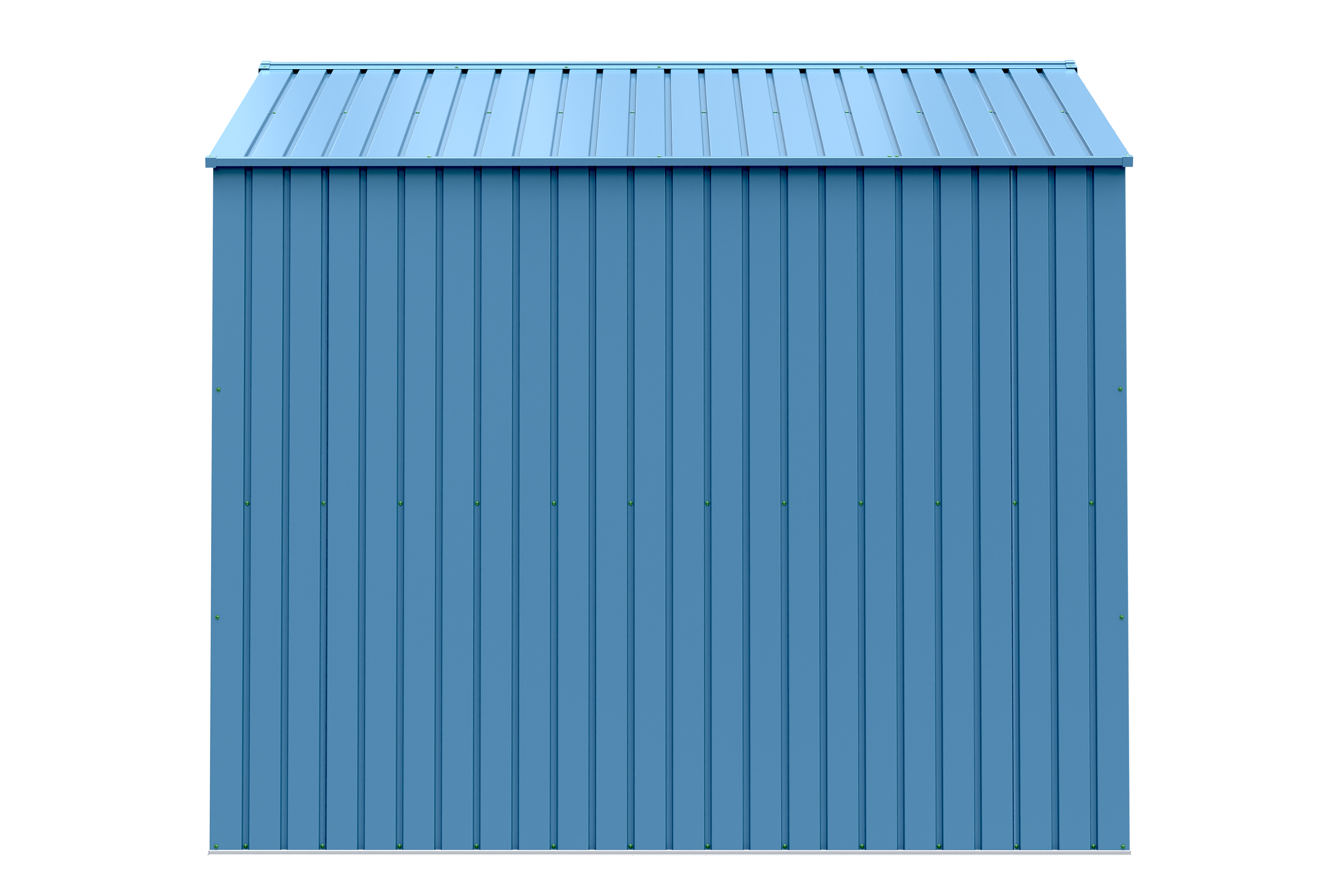 10 ft. x 8 ft. Blue Grey Galvanized Steel Storage Shed