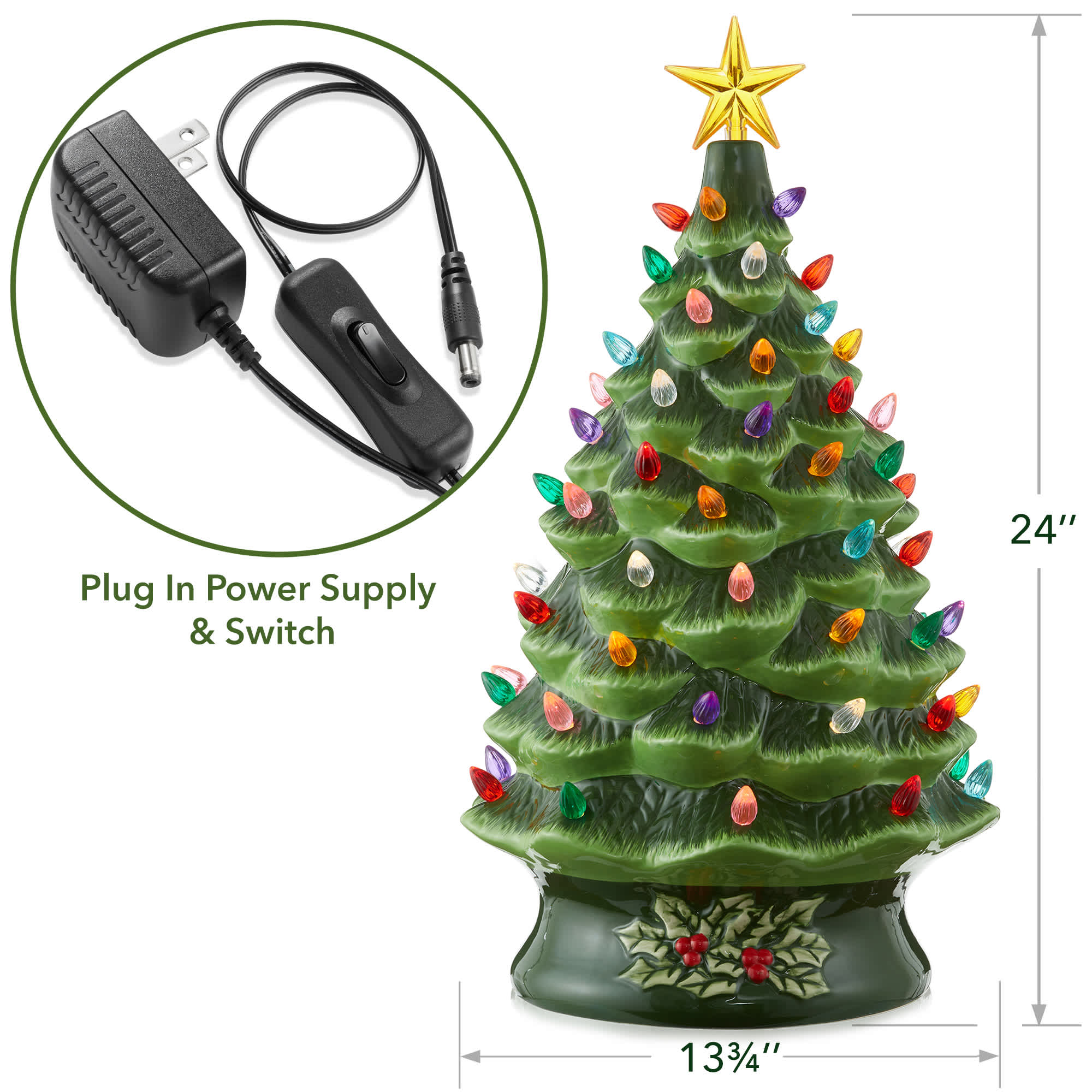 Casafield SZN-TR-9241-GRN Artificial-Christmas-Trees - View #4