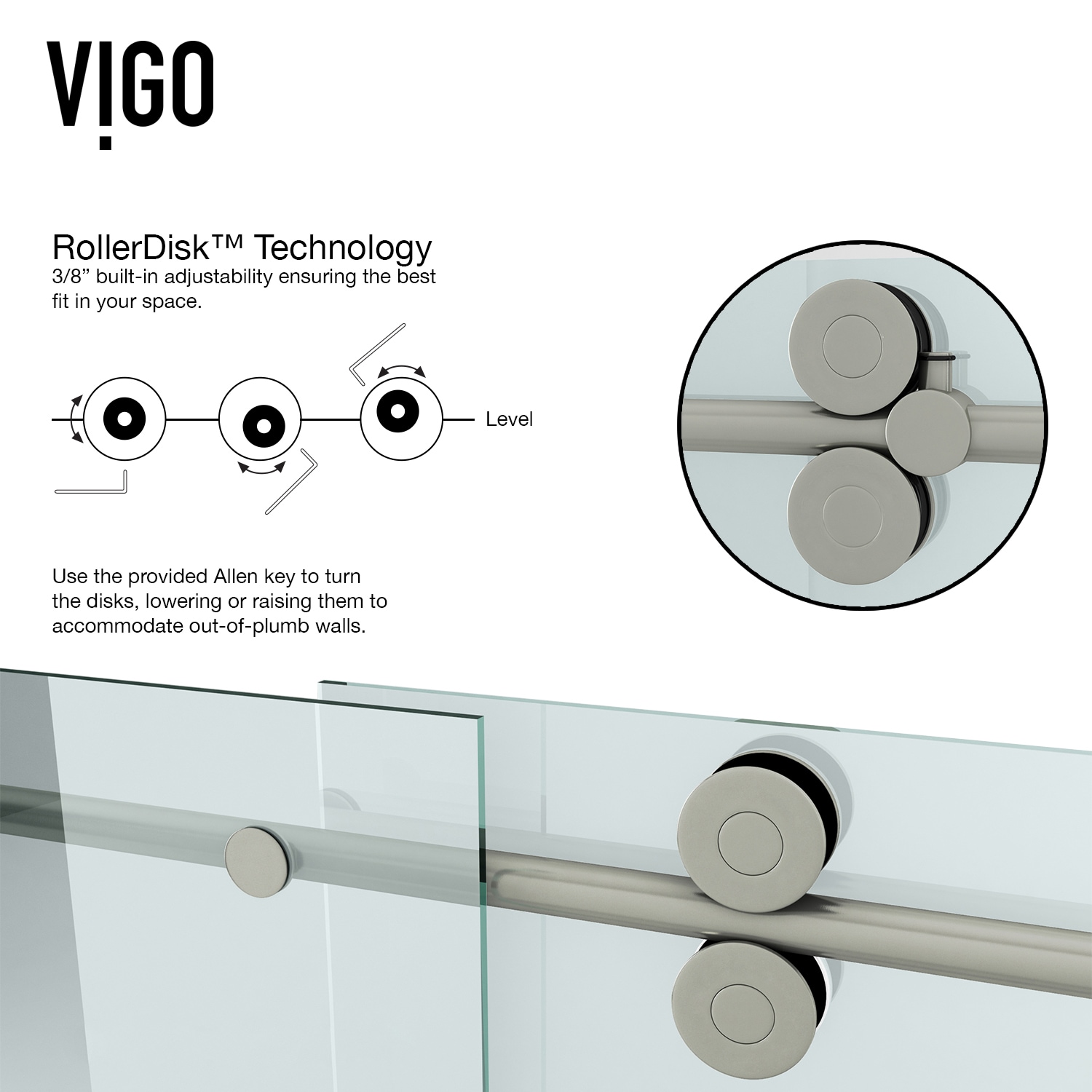 VIGO VG6051STCL48WL Alcove-Shower-Kit - View #10