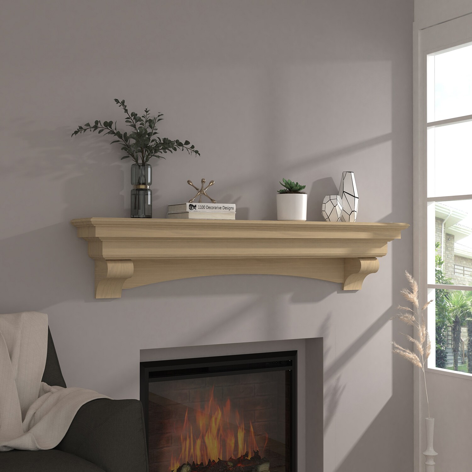 Cloud Mountain Designed for a contemporary setup, the Fireplace