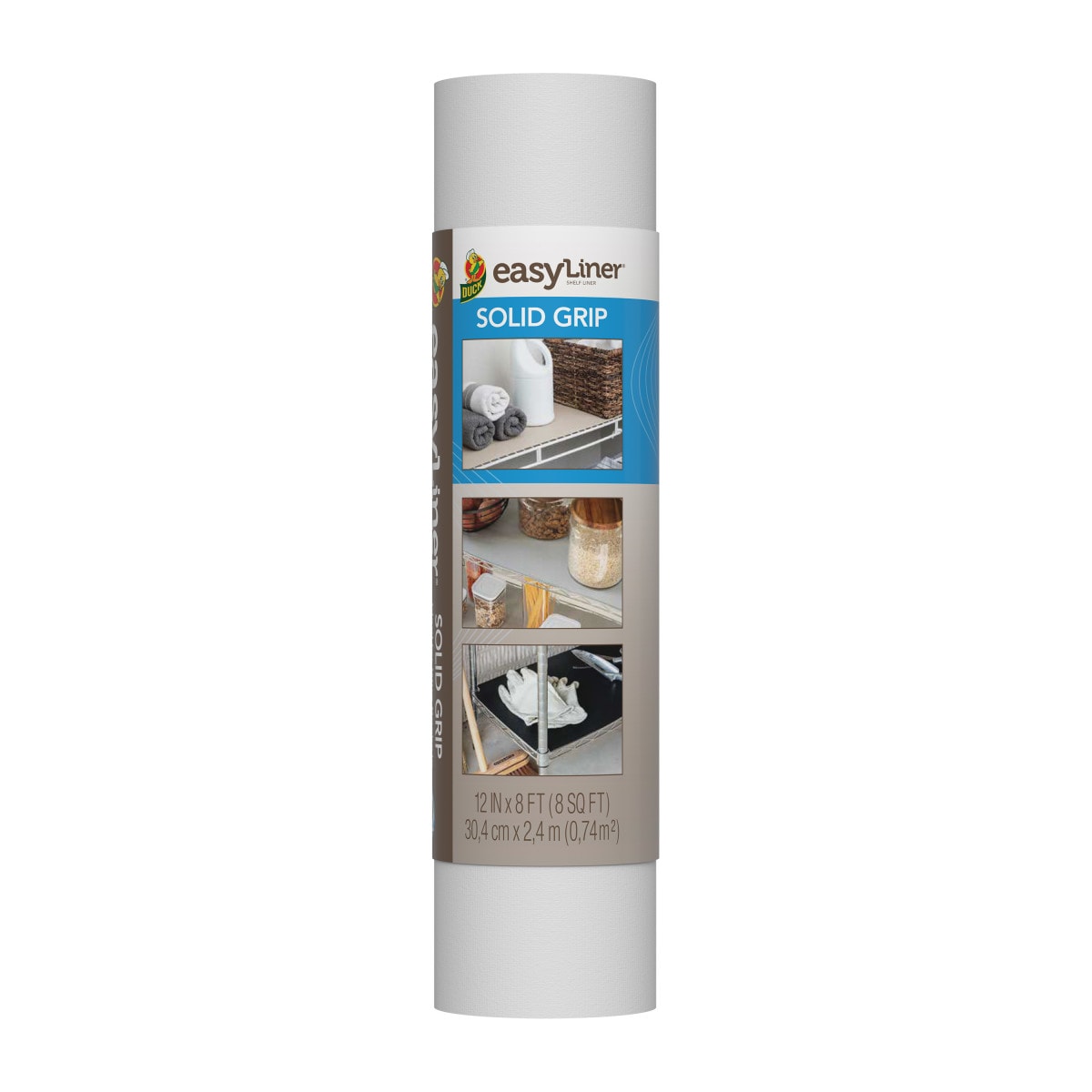 Duck - 12-in x 8-ft White Shelf liner