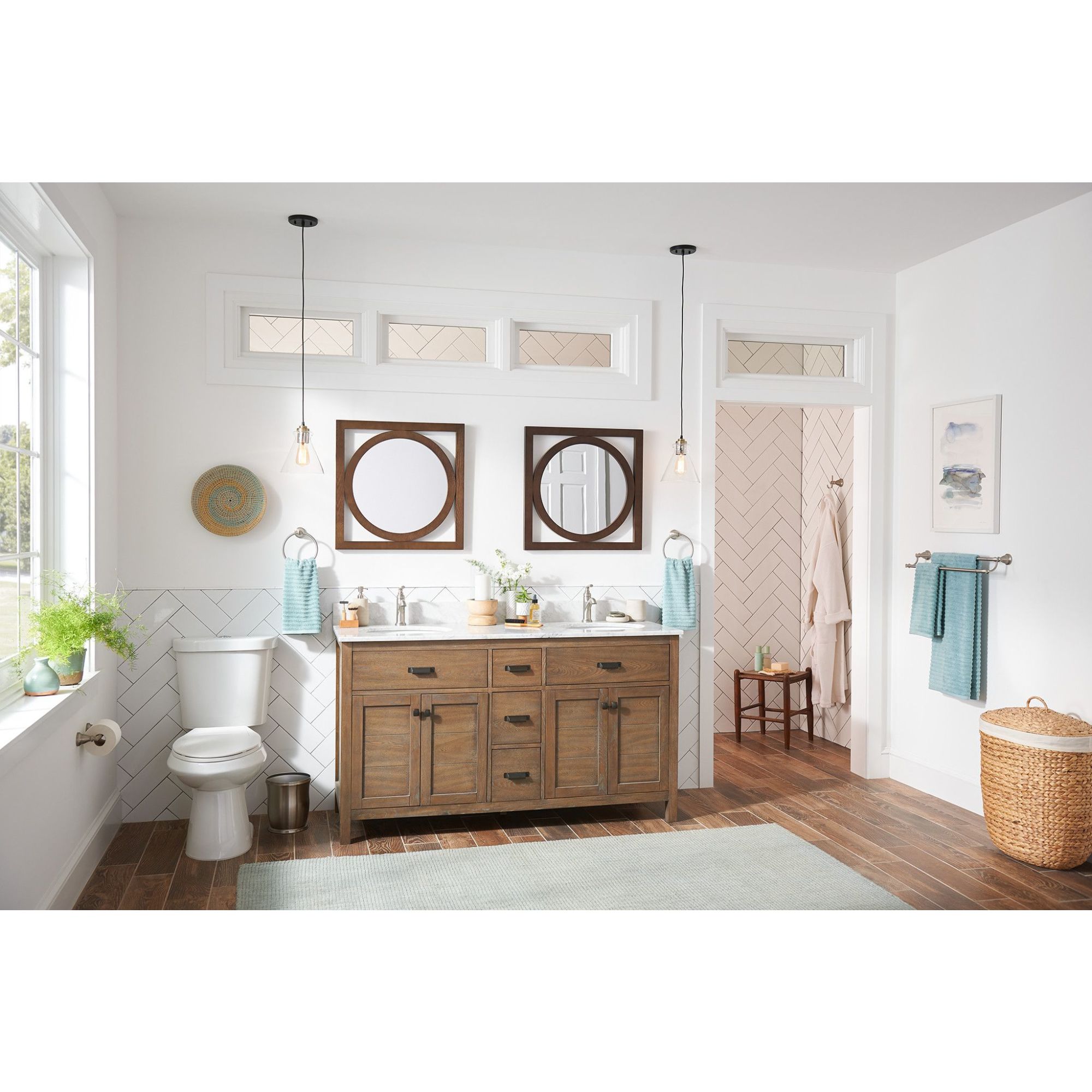 Halle Brushed Nickel Single Handle Bathroom Faucet