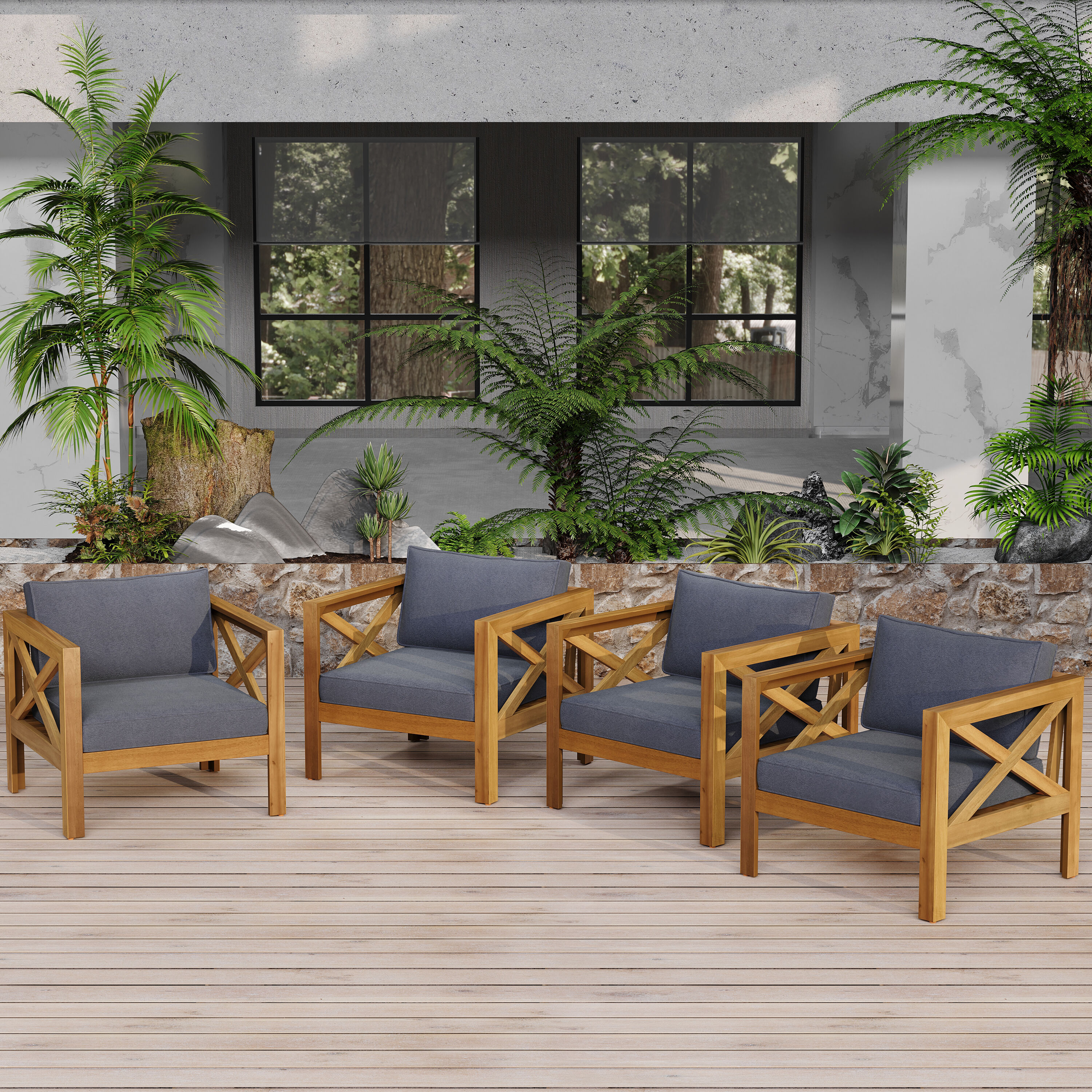 Homy Casa OAWCWA GY Patio-Chairs - View #4