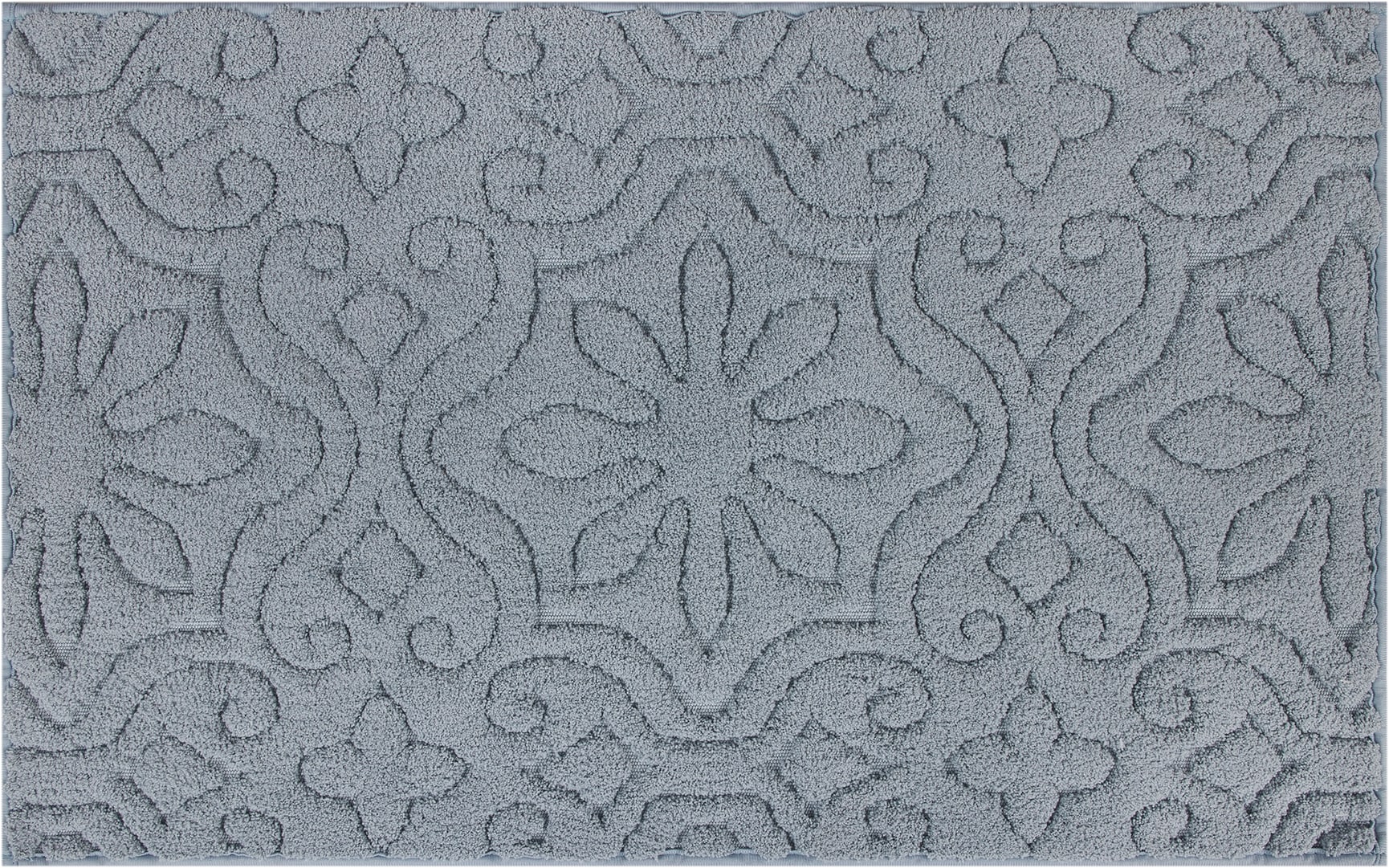 allen + roth 24-in x 60-in Dark Gray Polyester Bath Rug in the Bathroom Rugs  & Mats department at