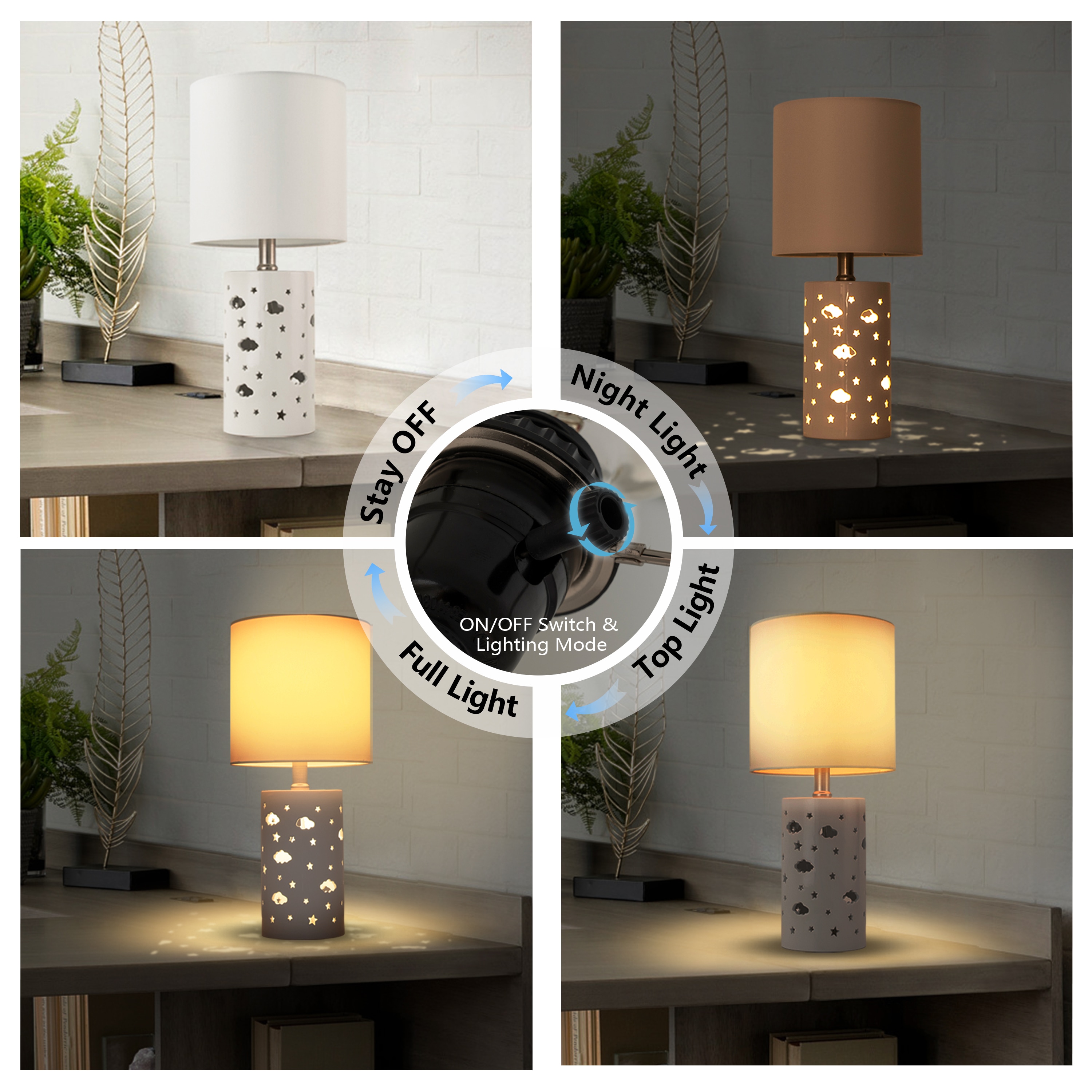 C Cattleya LCA2495-WB Table-Lamps - View #2