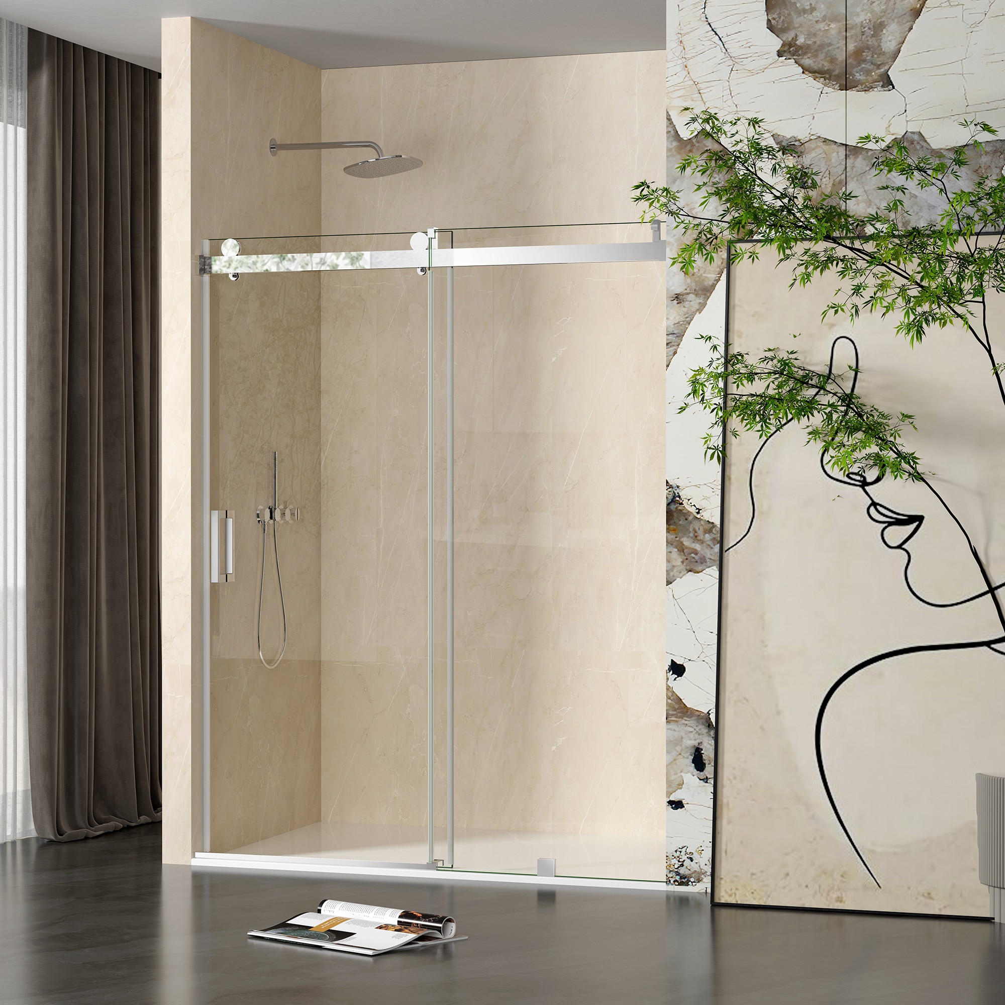 CASAINC CVY-SS08-60CH Shower-Doors - View #2