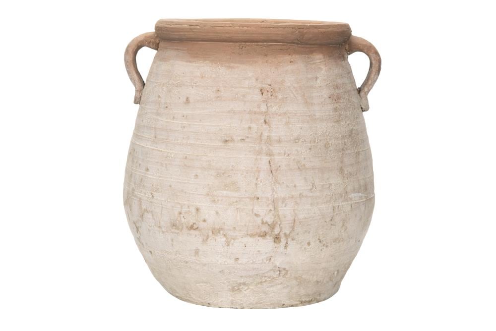 18.5 in. Large Heavy Rimmed Terra Cotta Clay Pot