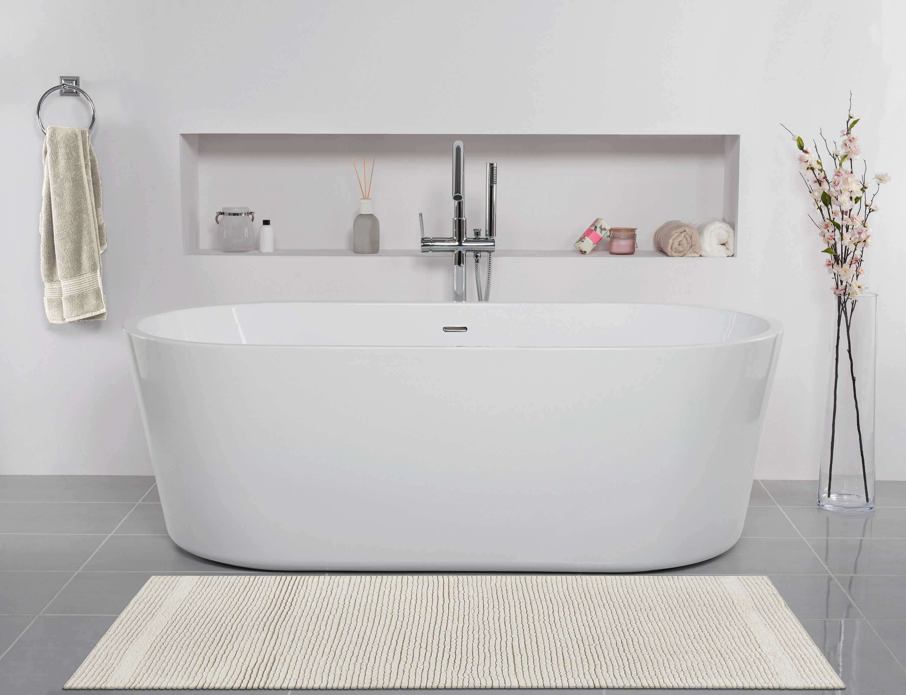 Deep Gray Bath Mat Modern Bathroom Rug Indoor Carpet Non - Temu