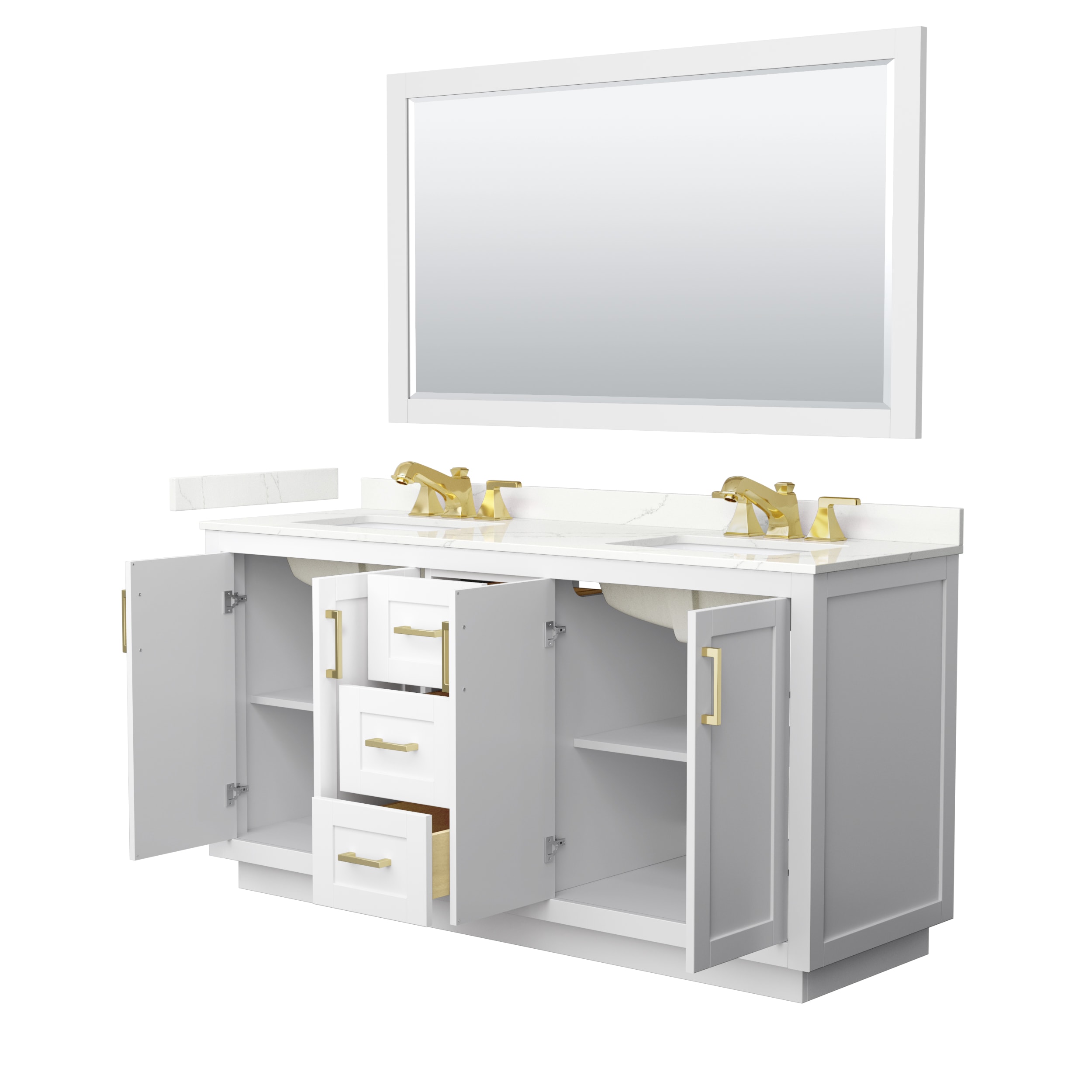 Wyndham Collection WCF292966DWGGTUS3M58 Bath-Vanity-Combo - View #3