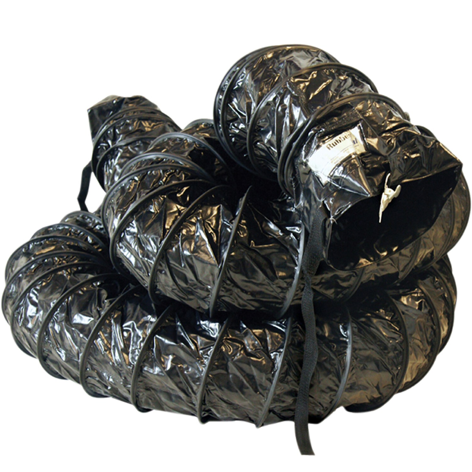 Rubber-Cal Air Ventilator Black 24-in x 300-in PVC Flexible Duct