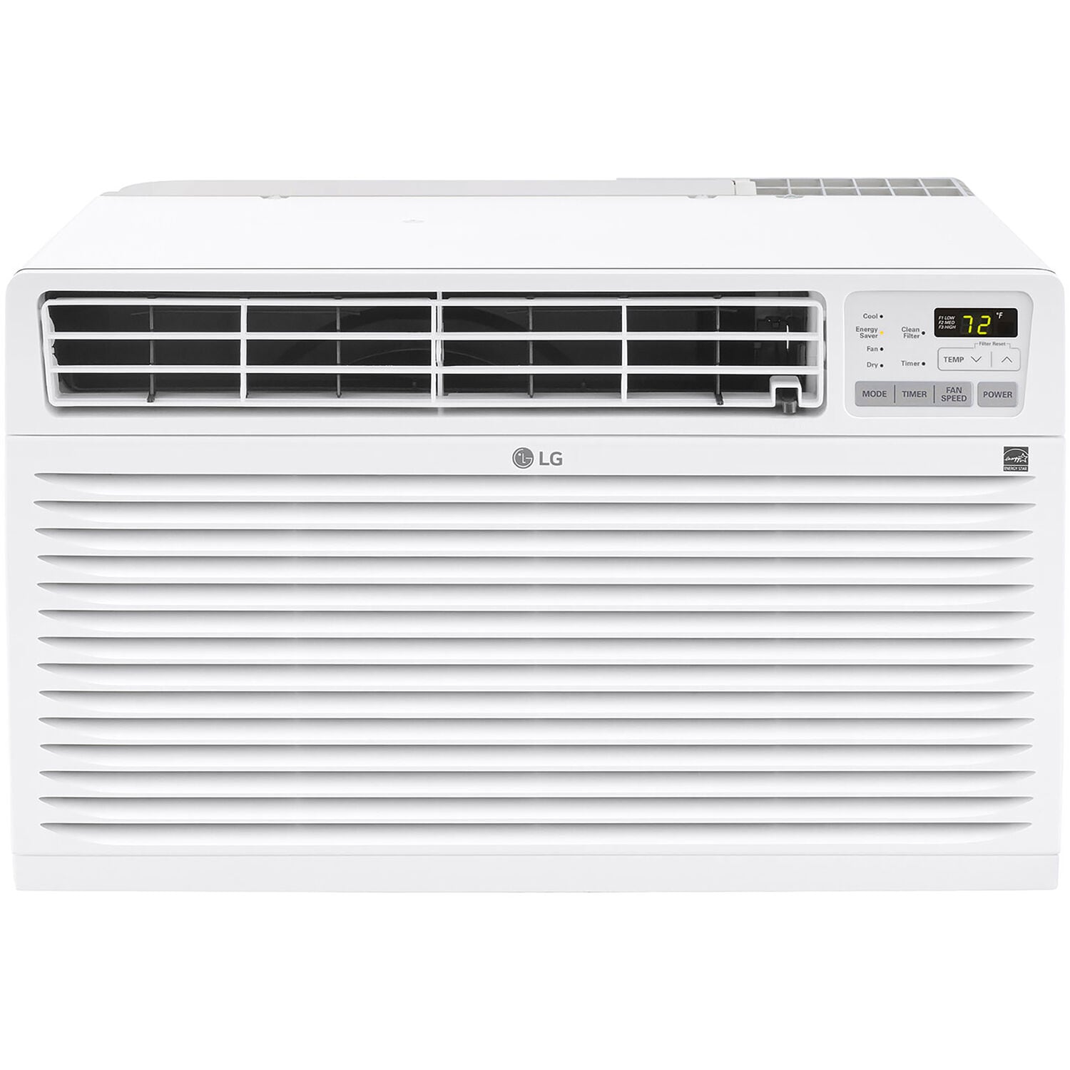 LG LT1033HNR 10000-BTU 450-sq ft 230-Volt White Through-the-Wall Air Conditioner with Heater