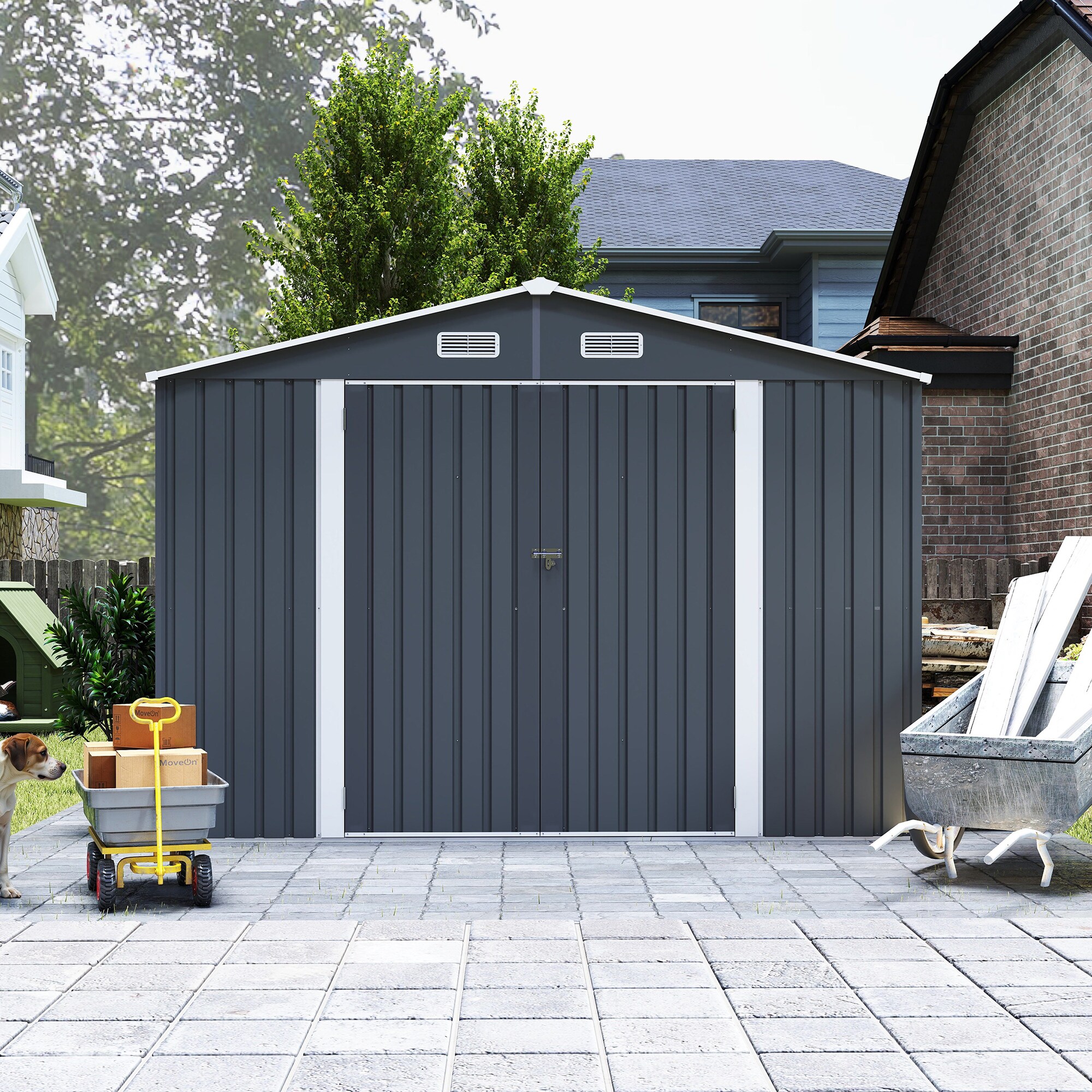 Siavonce XHW1598S00035 Metal-Storage-Buildings-Sheds - View #16