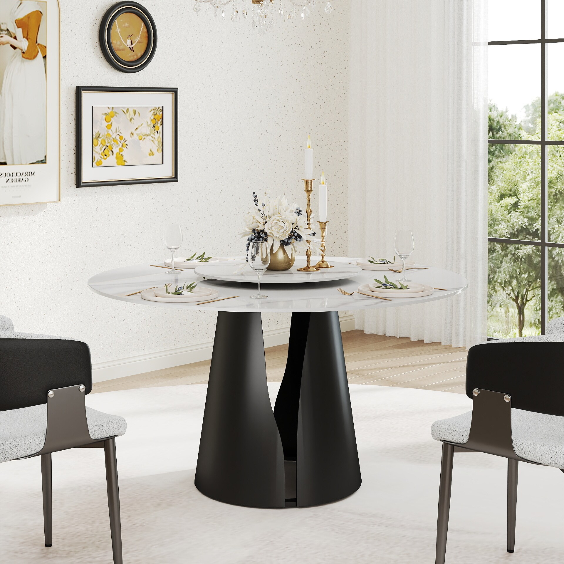 BuotiqHom DH-AT-135W60W3B Dining-Tables - View #7