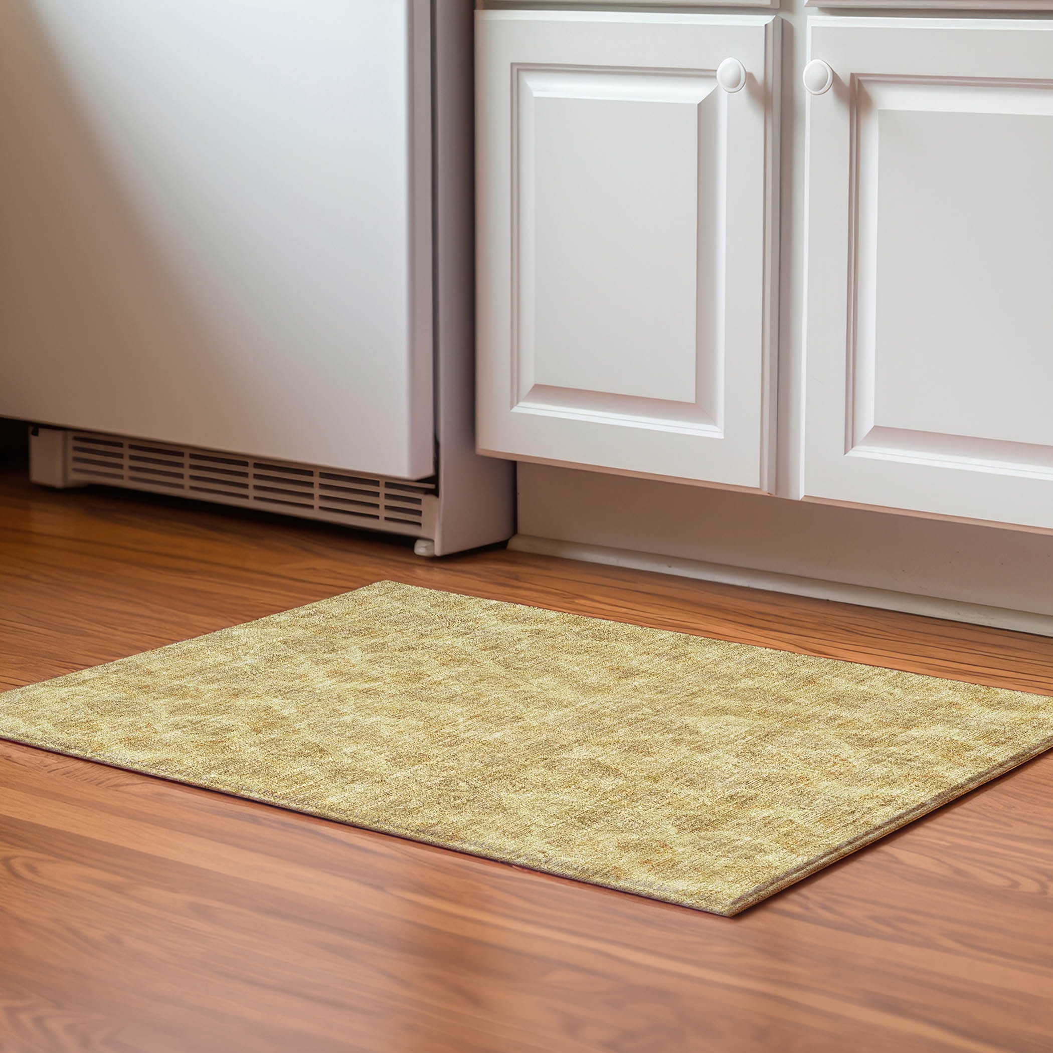 Addison Rugs AMF622GO20X30 Mayfield AMF622GO 2 x 3 (ft) Loomed Polyester Gold Rectangular Indoor Geometric Machine washable Area rug