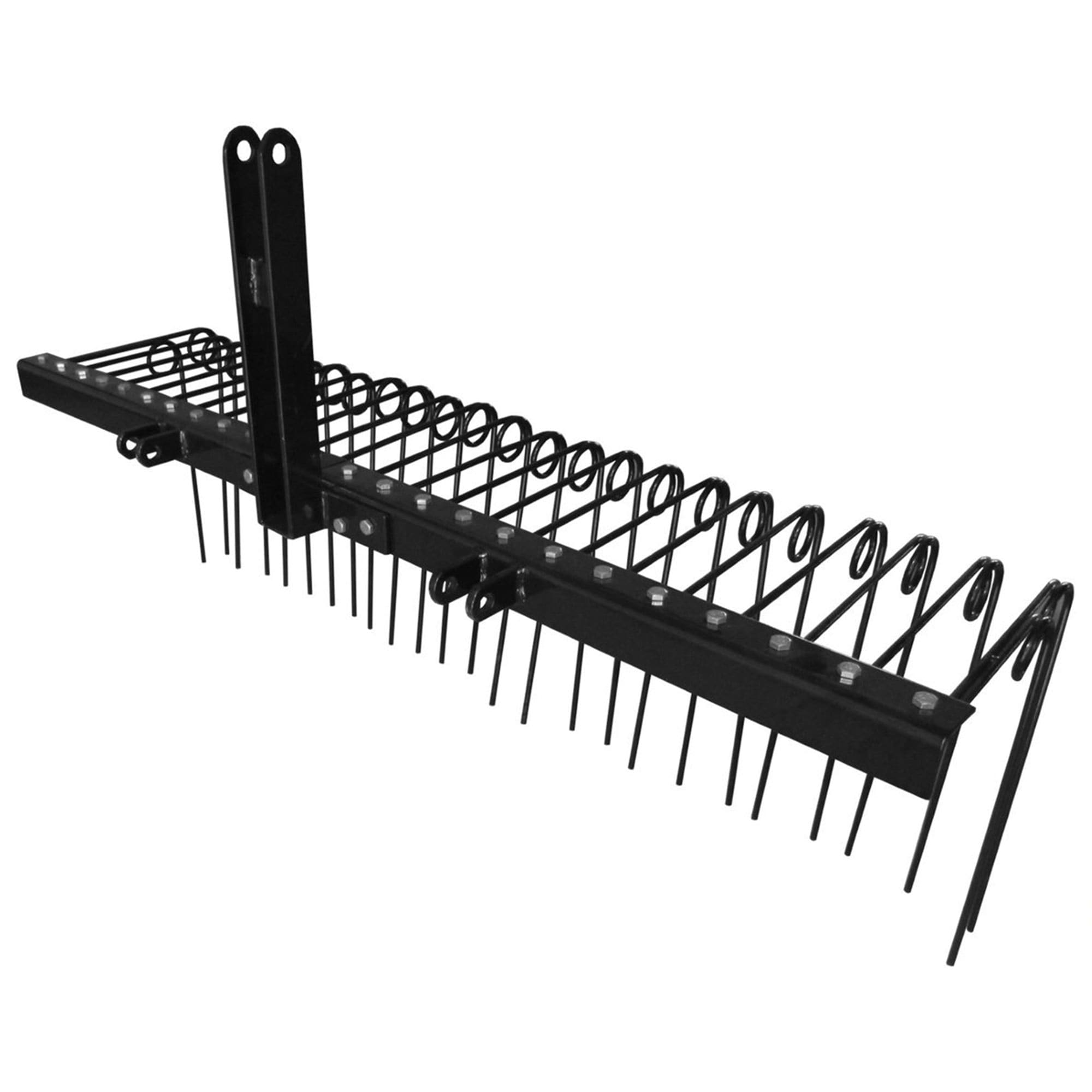 FIELD TUFF FTF-60PSR3PT 60 Inch Pine Straw Rake w/ Coil Spring Tines and 3 Point Hitch  Steel