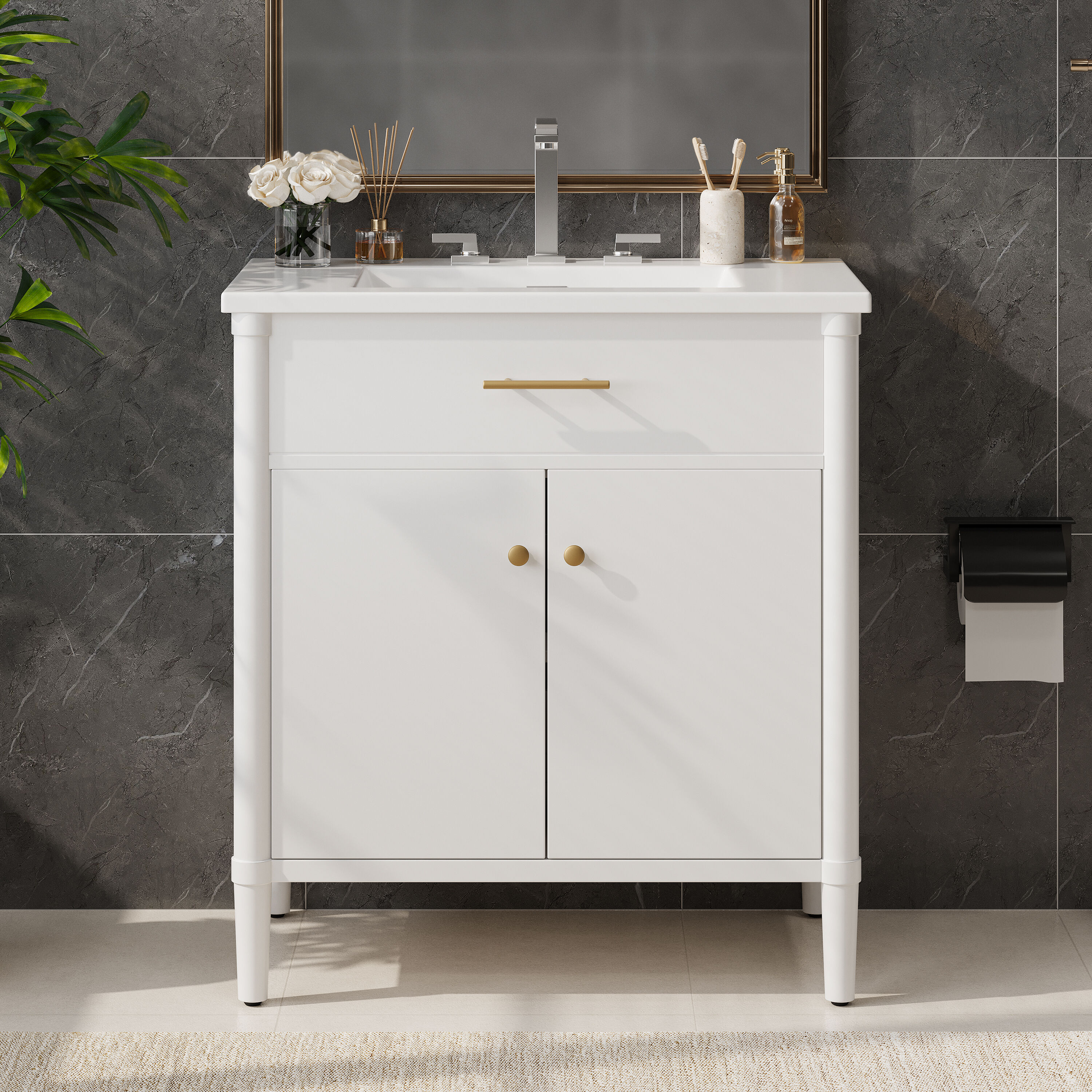 Iseryn FSD299509W Bath-Vanity-Combo - View #4