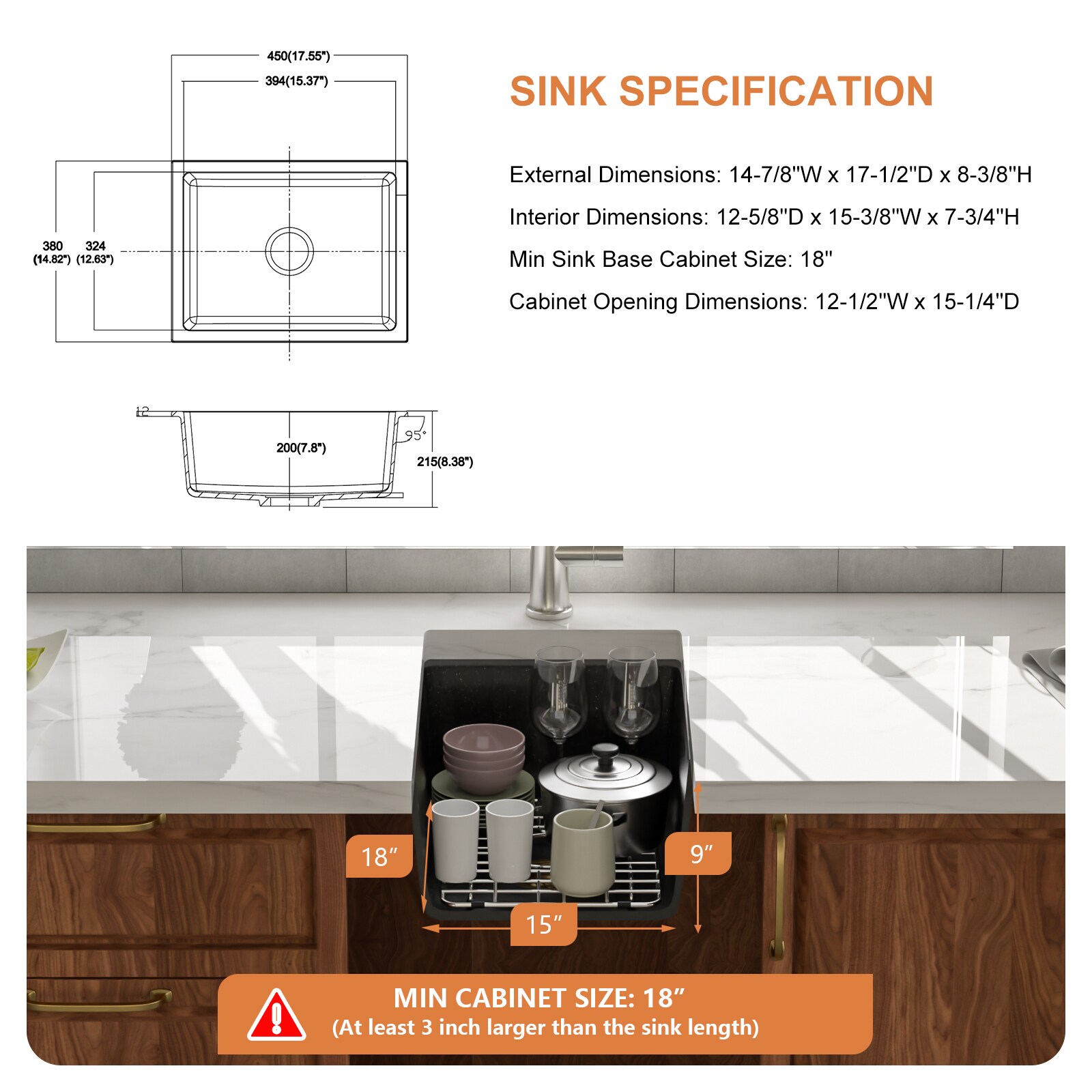 Lordear LD-SYSWHU18 Kitchen-Sinks - View #8