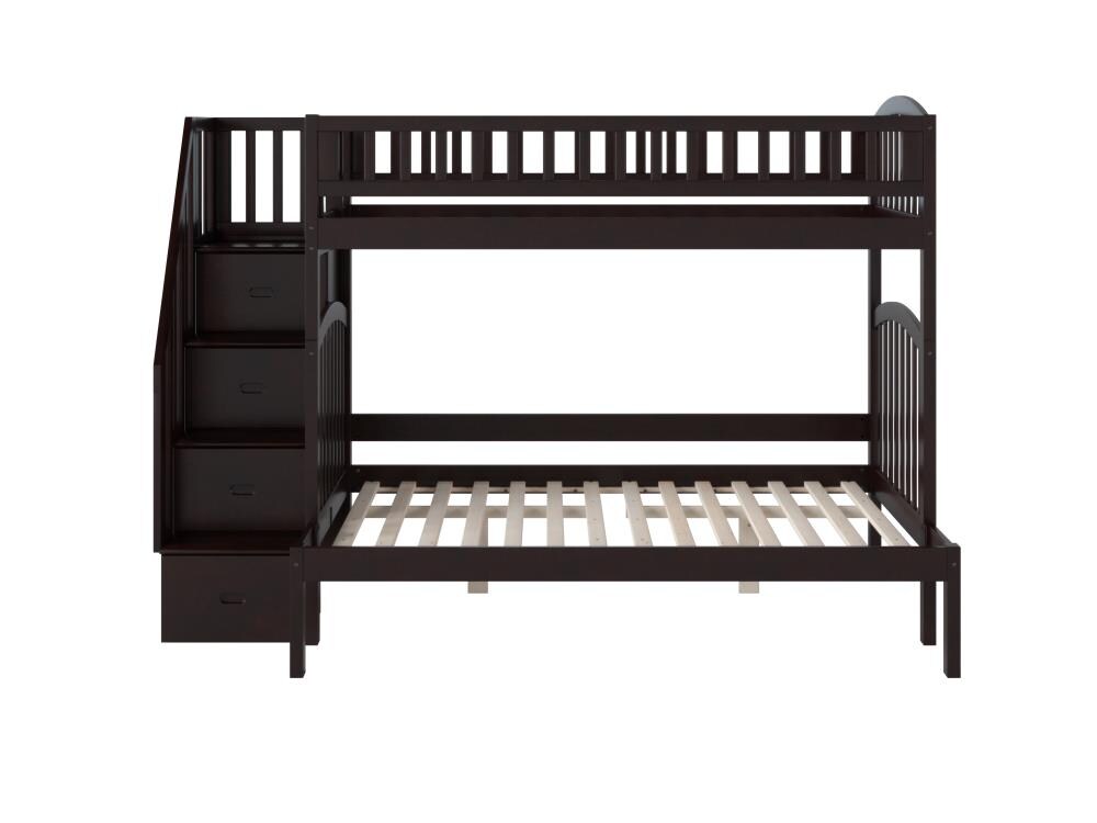 AFI Furnishings Westbrook Espresso Twin Over Full Bunk Bed at Lowes.com