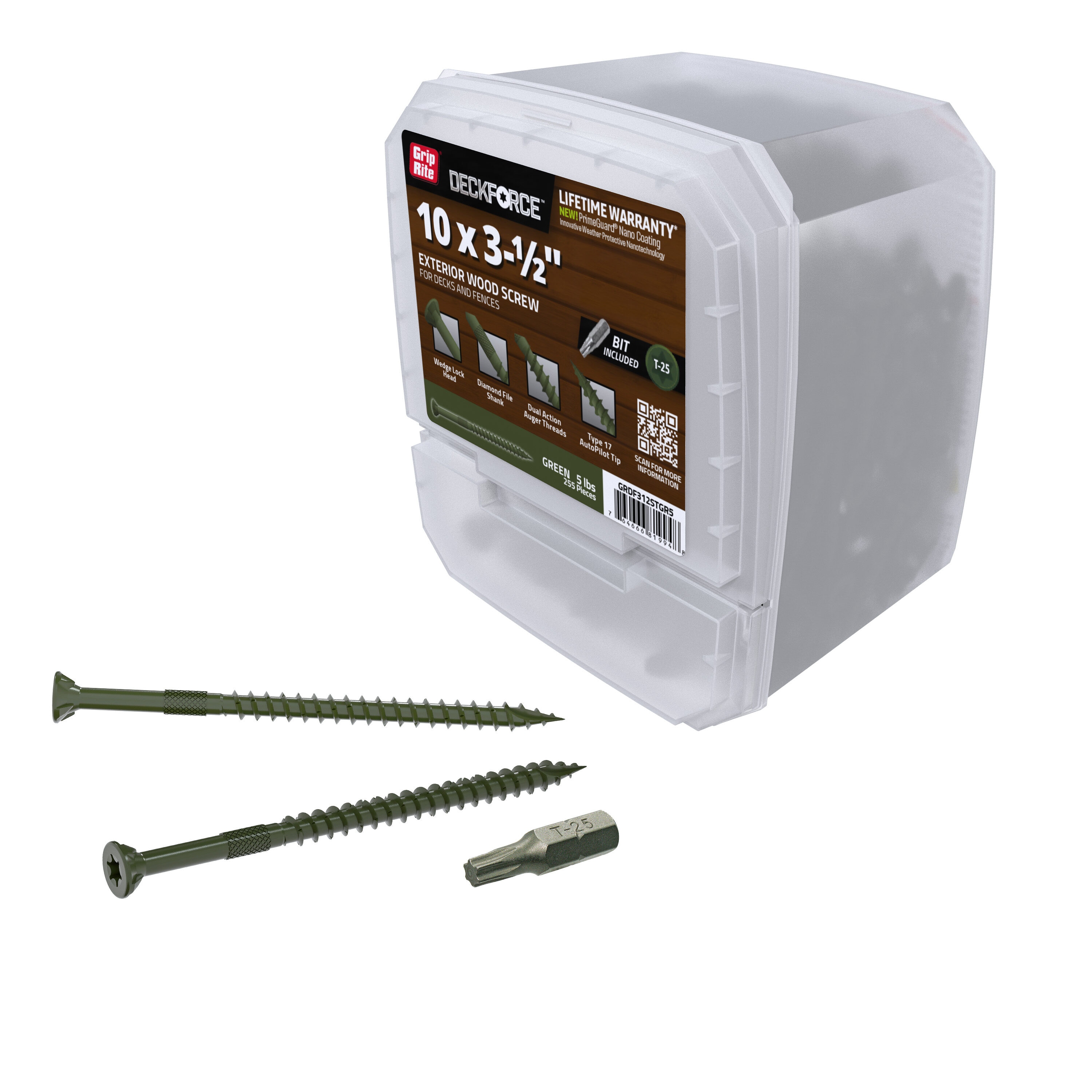 DeckForce by Grip Rite GRDF312STGR5 Deck-Screws - View #5