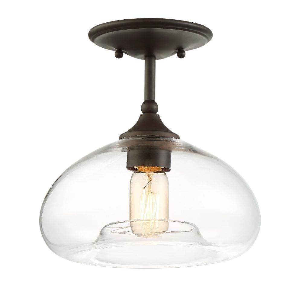  LW-SH513482 1-Light 10.75-in Oil Rubbed Bronze Semi-Flush mount light