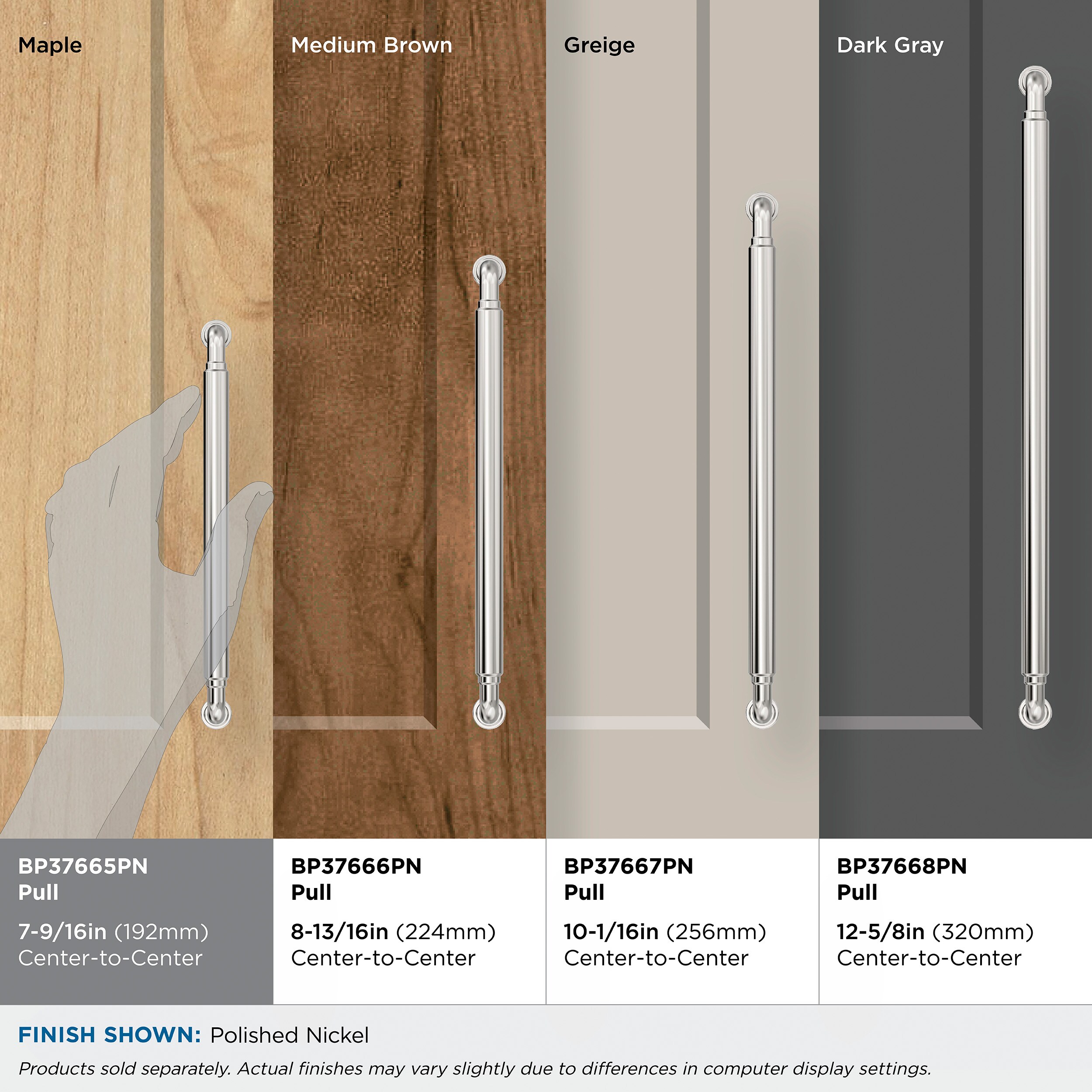 Amerock BP37665PN Cabinet-Pulls - View #7