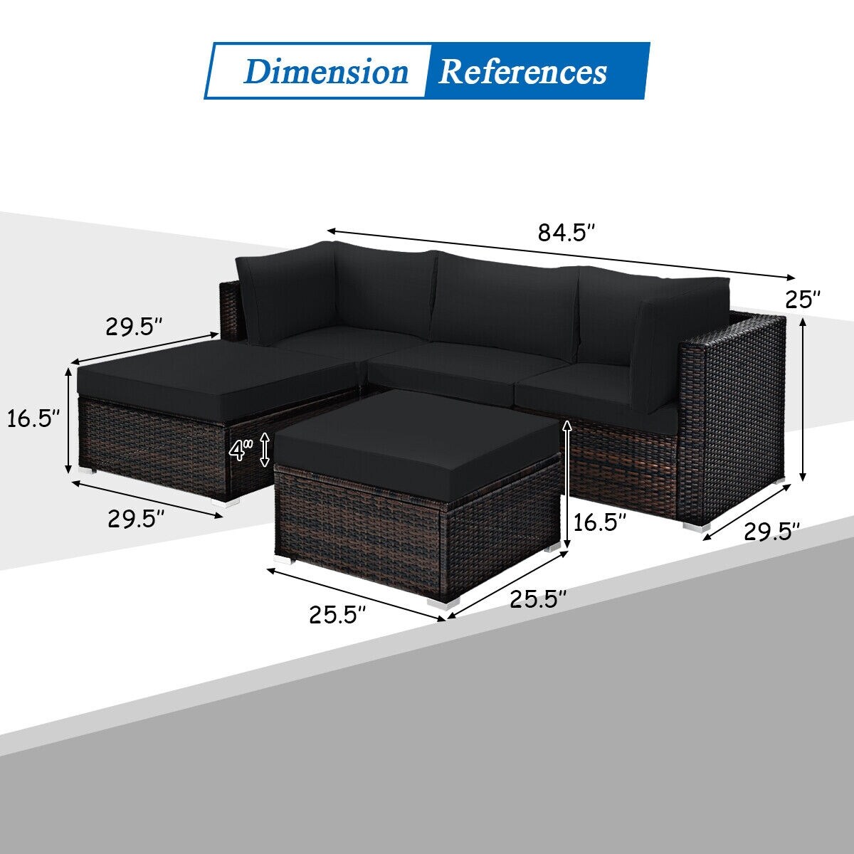 Forclover CGA-S00017 Patio-Conversation-Sets - View #8