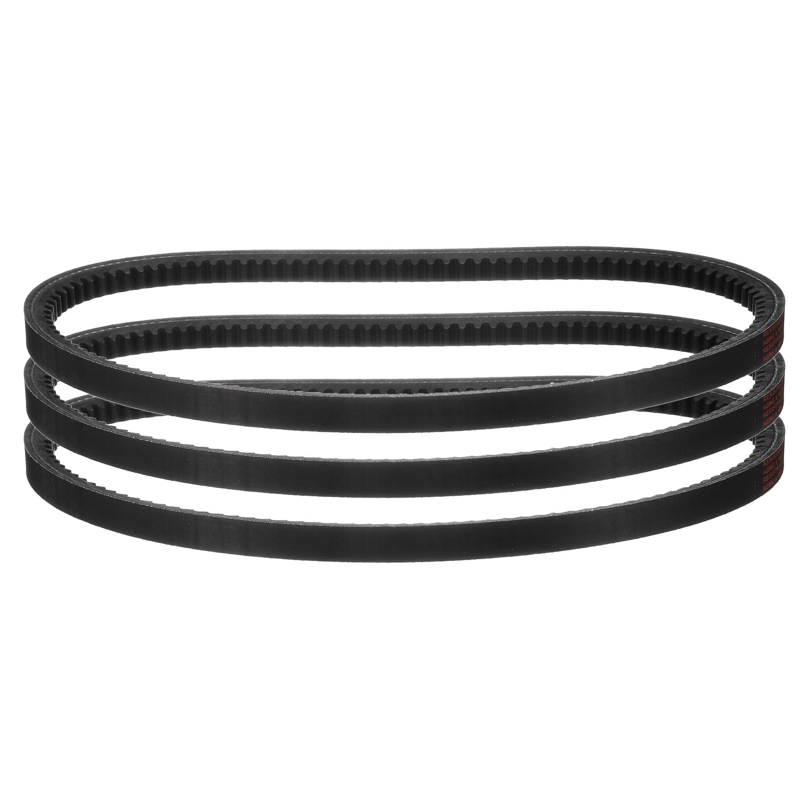 Unique Bargains 3pcs AX25 EPDM V-Belt Raw Edge Cogged Industrial Rubber V Belt 1/2inch Width x 25inch Inside Circumference