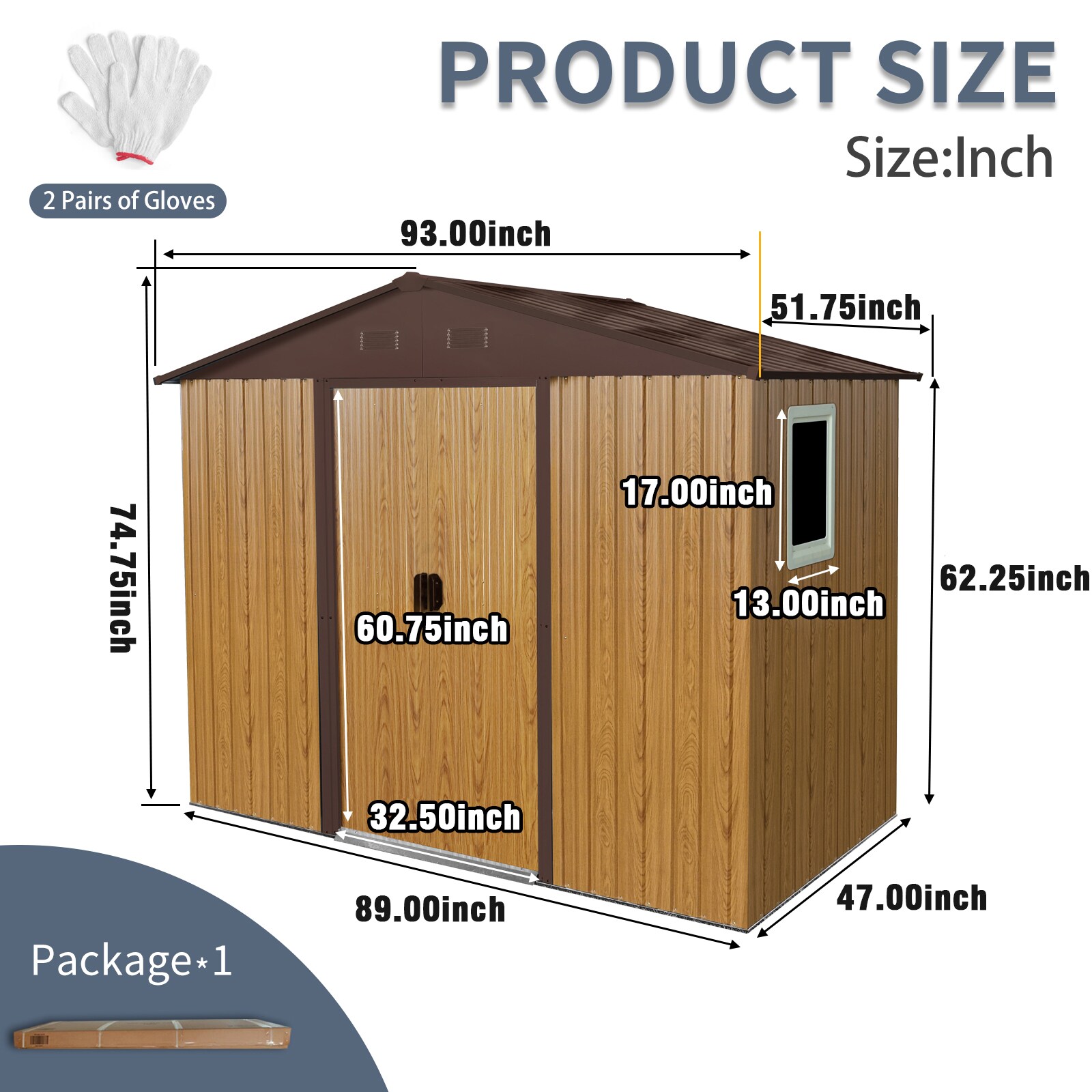 Kahomvis WWC-2QP211-28 Metal-Storage-Buildings-Sheds - View #4