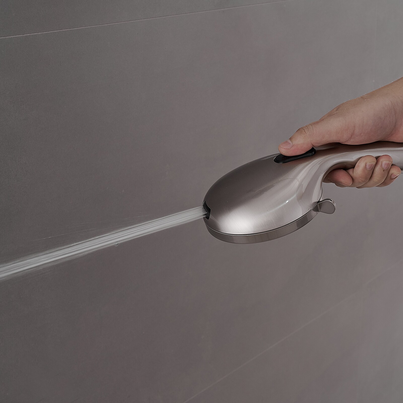 Brushed Nickel Dual Function Handheld Rain Shower Faucet Set