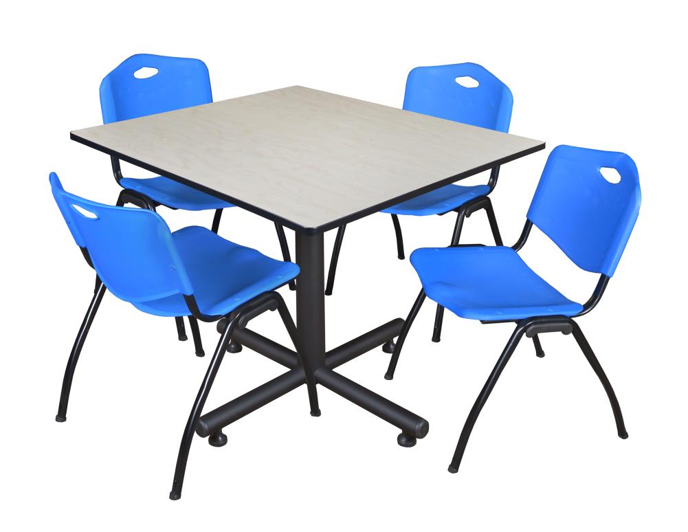Regency TKB4848PL47BE Breakroom Off-White 4-Person Training Table (48-in W x 29-in H)